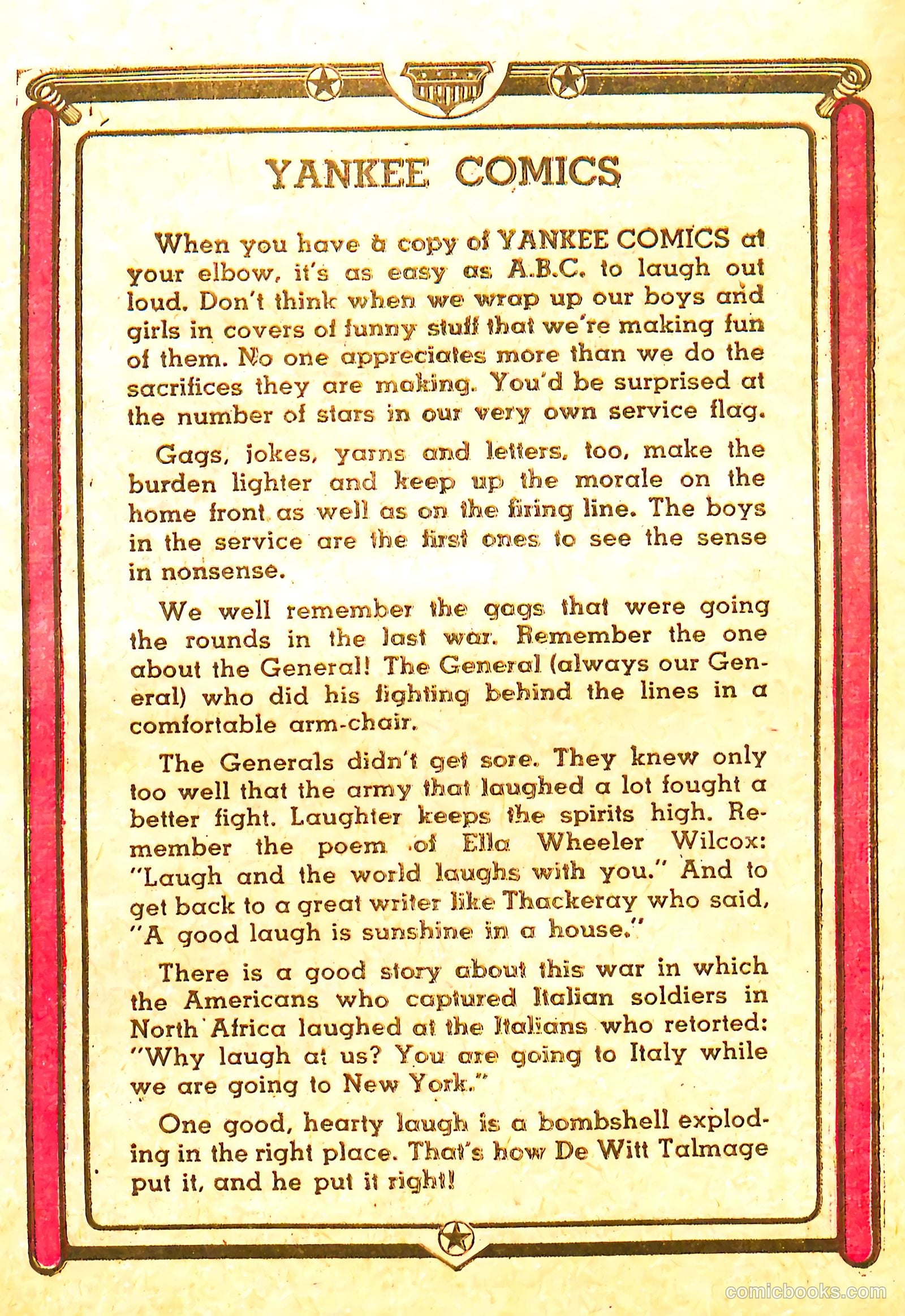 Yankee Comics #4 (1942) — page 3 of 67