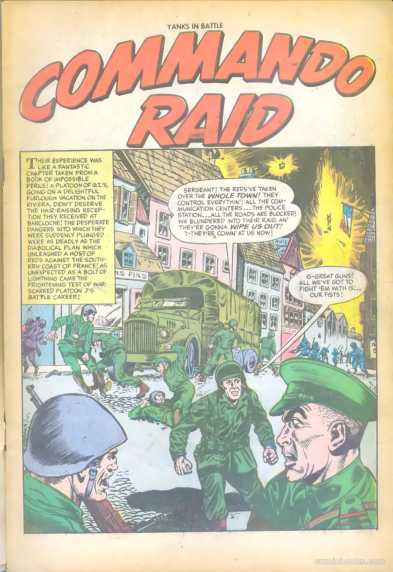 Yanks in Battle #1 (1956) — page 3 of 36