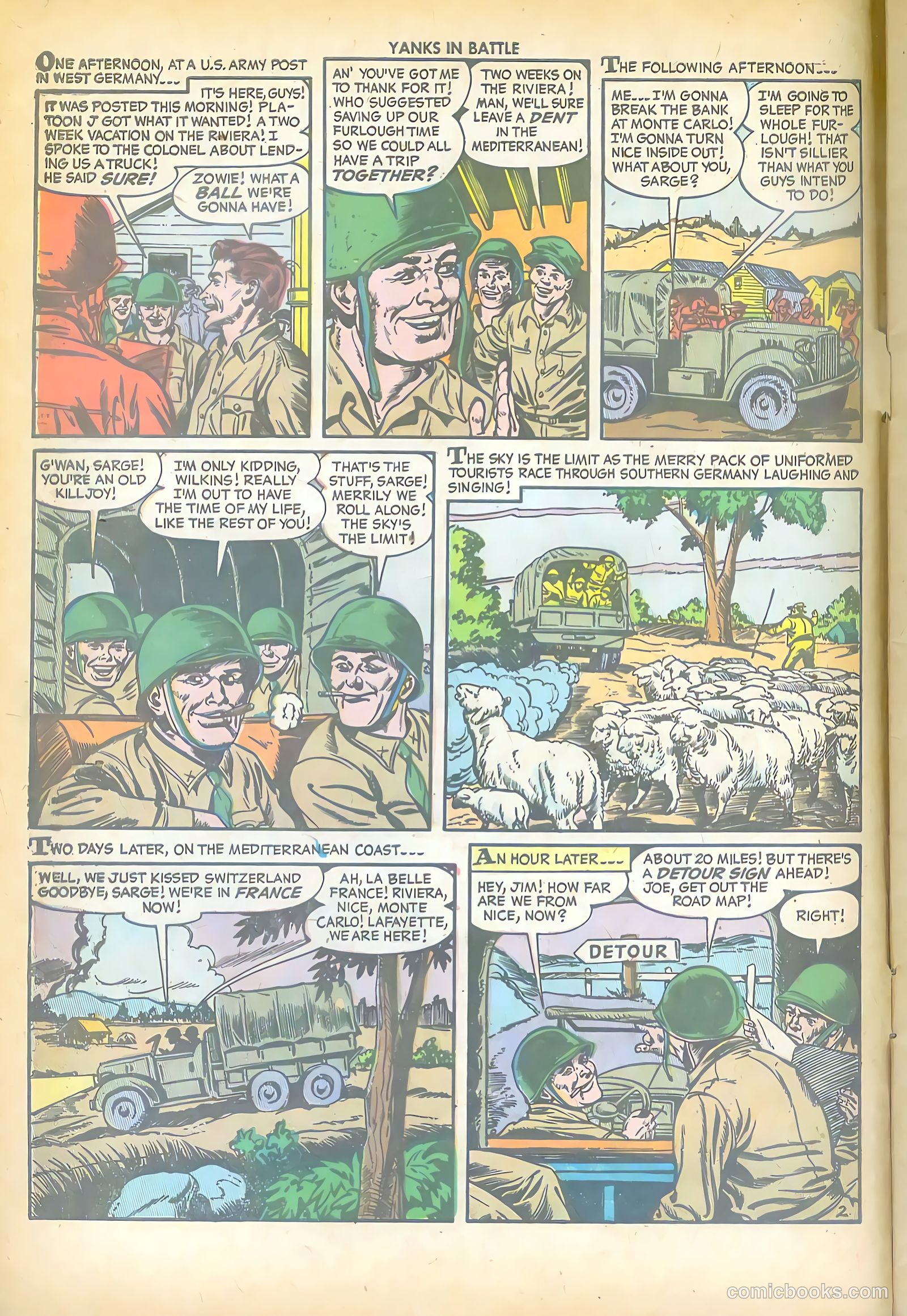 Yanks in Battle #1 (1956) — page 4 of 36