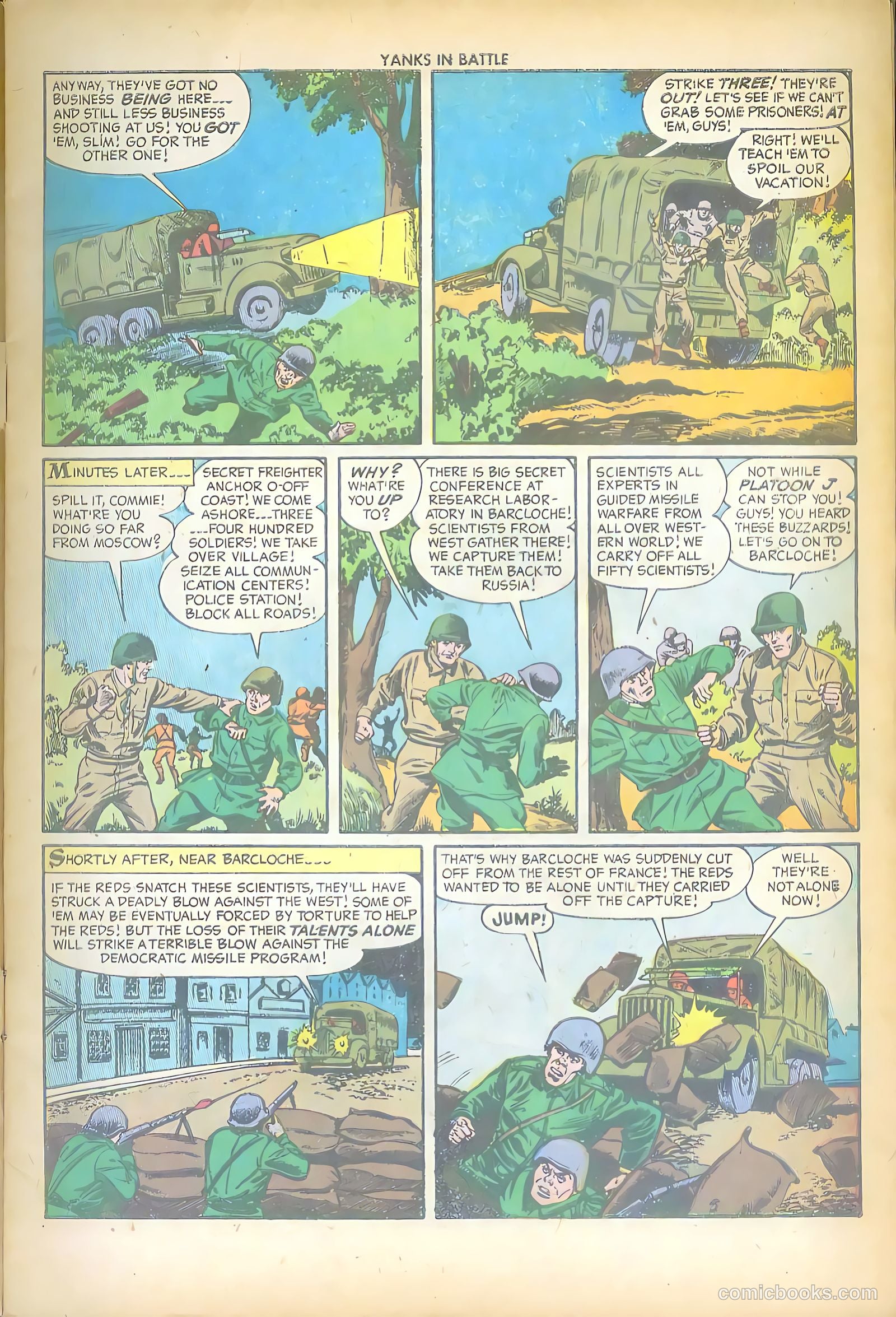 Yanks in Battle #1 (1956) — page 7 of 36