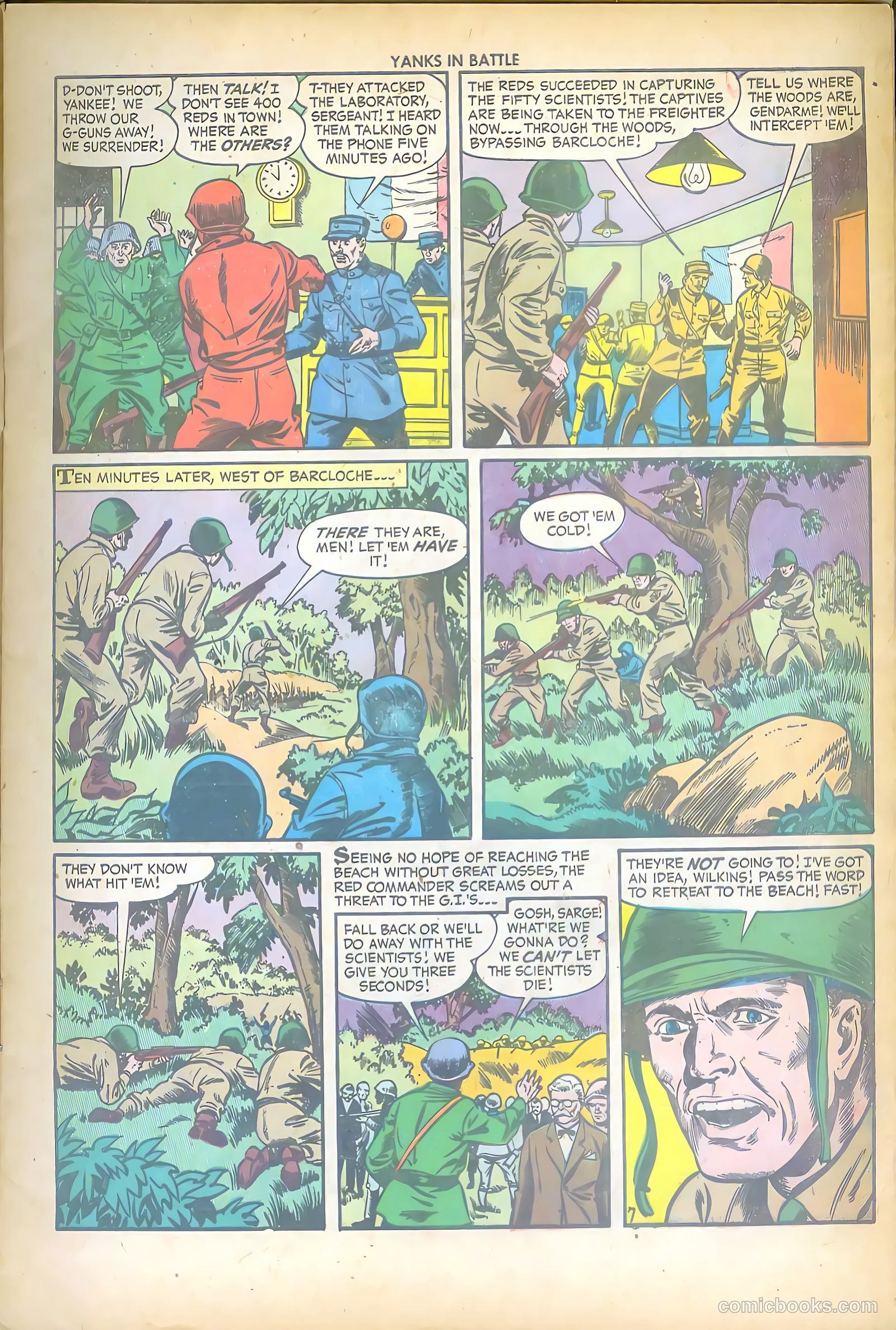 Yanks in Battle #1 (1956) — page 9 of 36