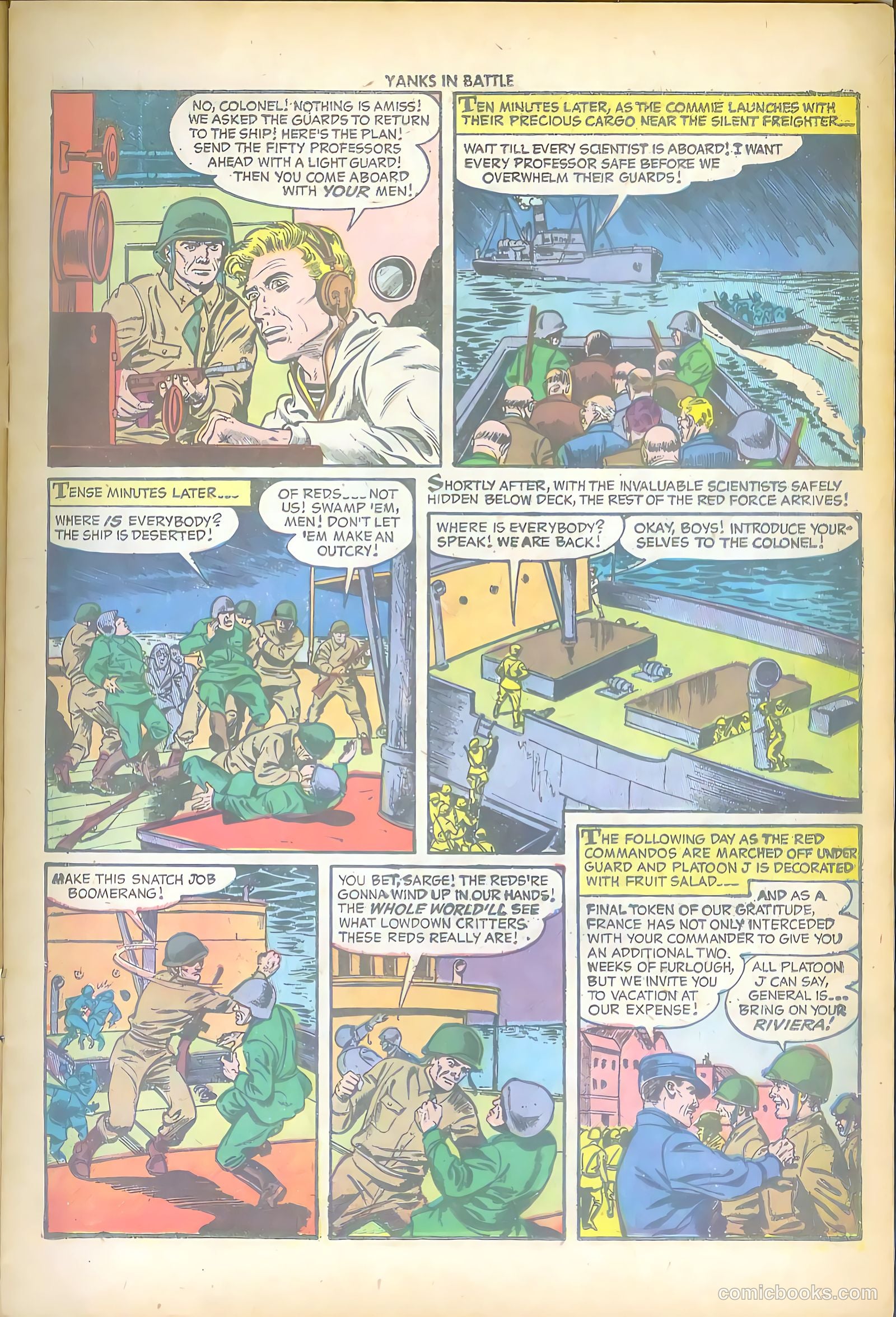 Yanks in Battle #1 (1956) — page 11 of 36
