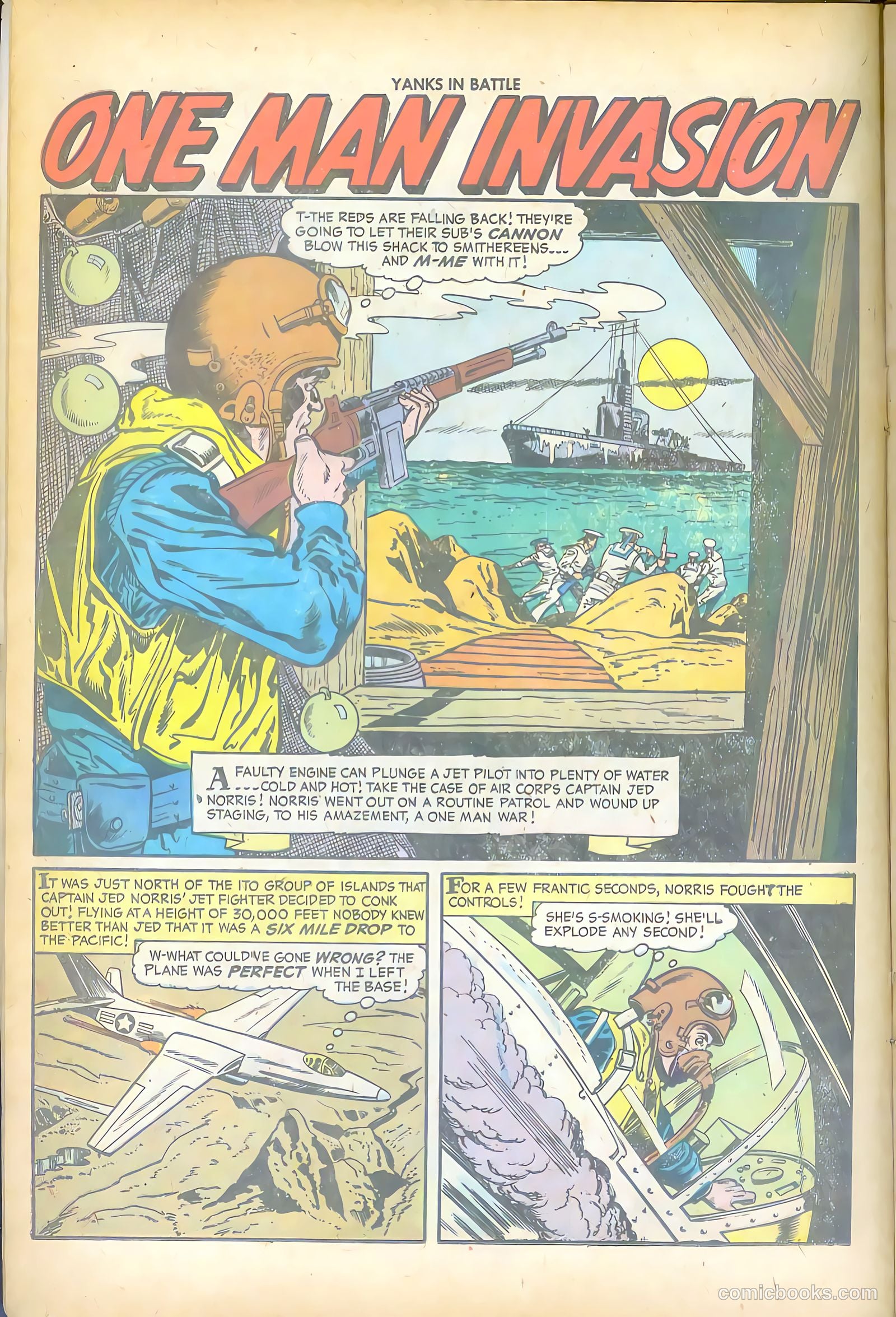 Yanks in Battle #1 (1956) — page 12 of 36