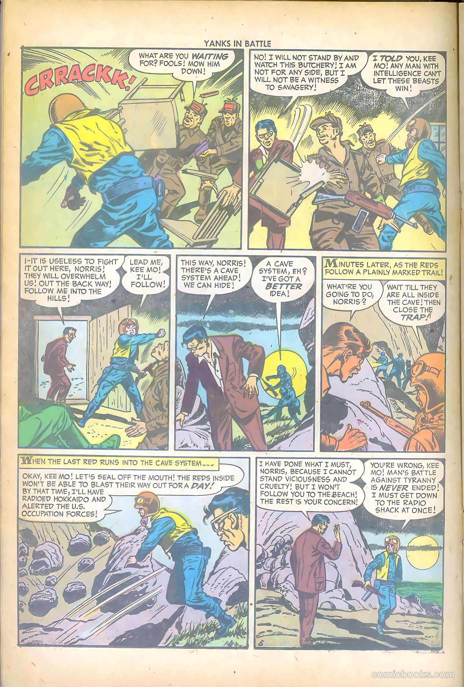 Yanks in Battle #1 (1956) — page 16 of 36