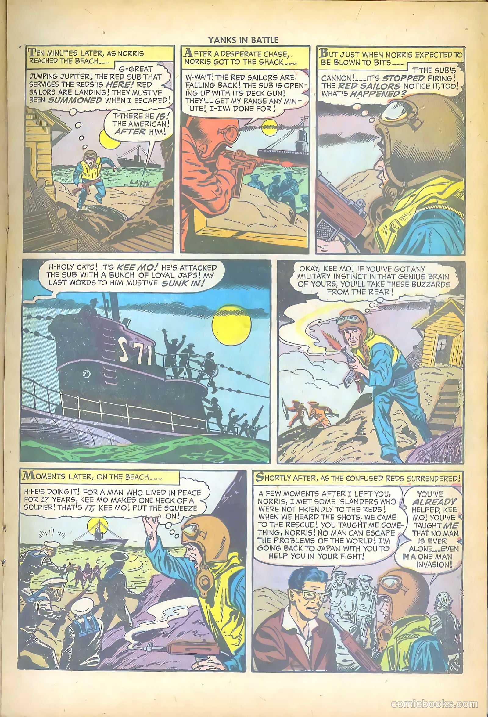 Yanks in Battle #1 (1956) — page 17 of 36