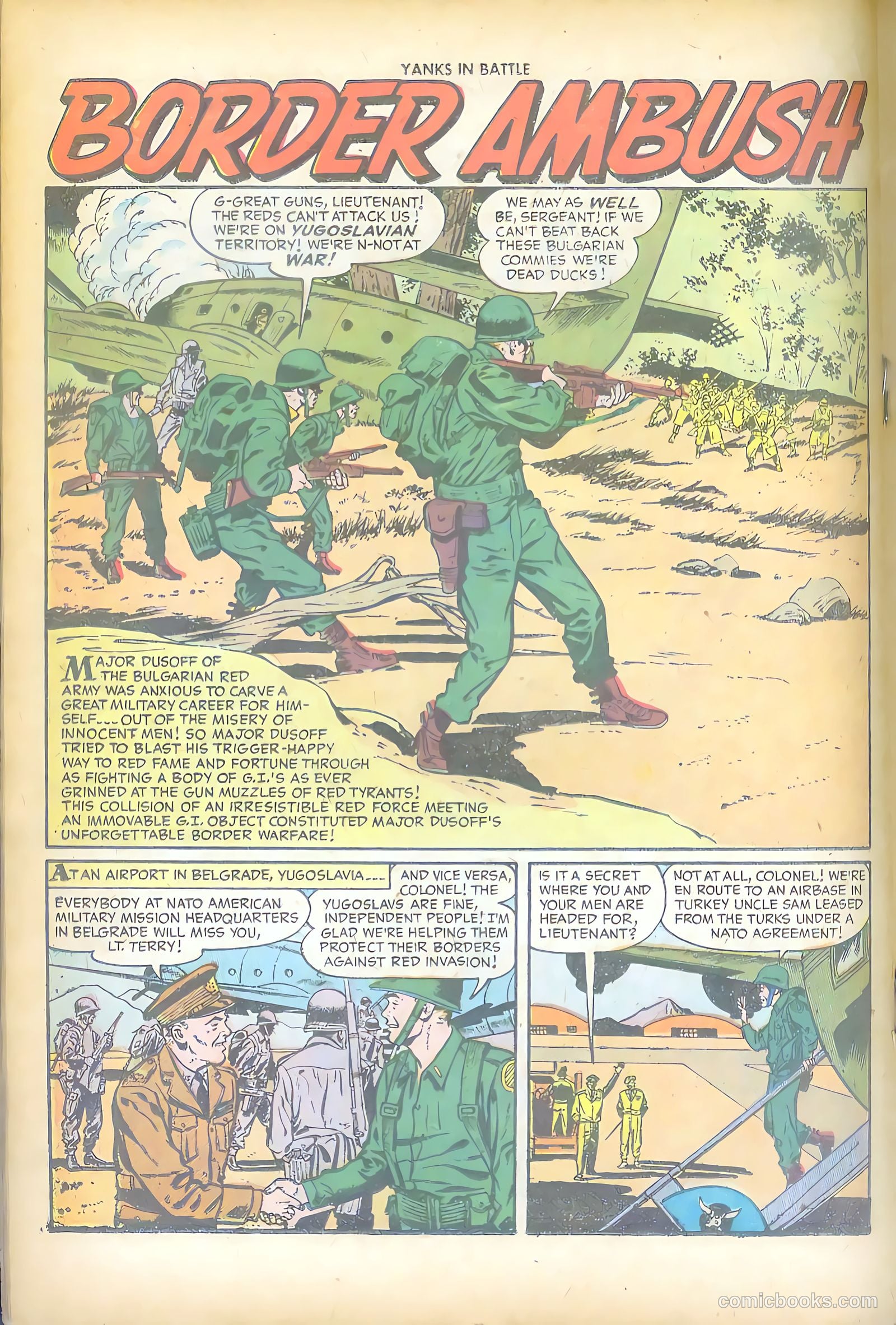 Yanks in Battle #1 (1956) — page 18 of 36