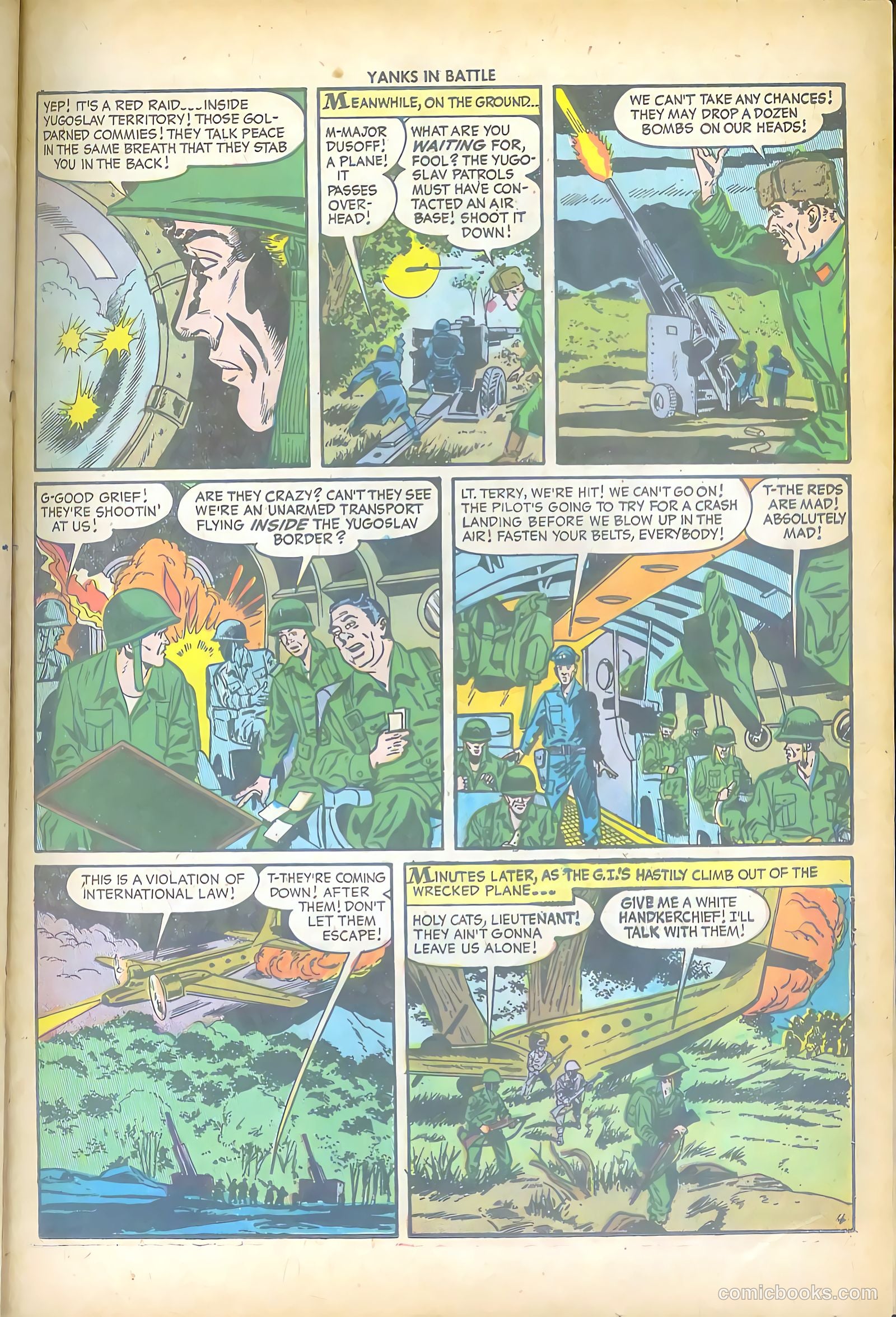Yanks in Battle #1 (1956) — page 21 of 36