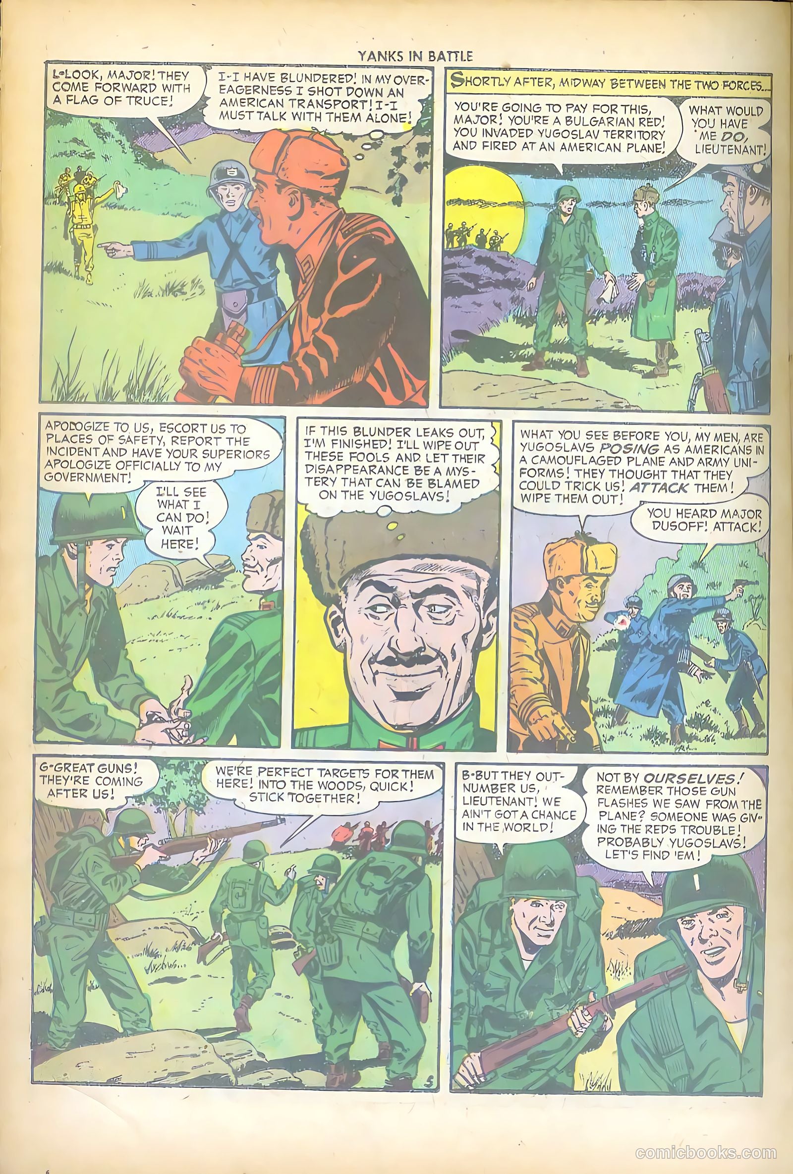 Yanks in Battle #1 (1956) — page 22 of 36