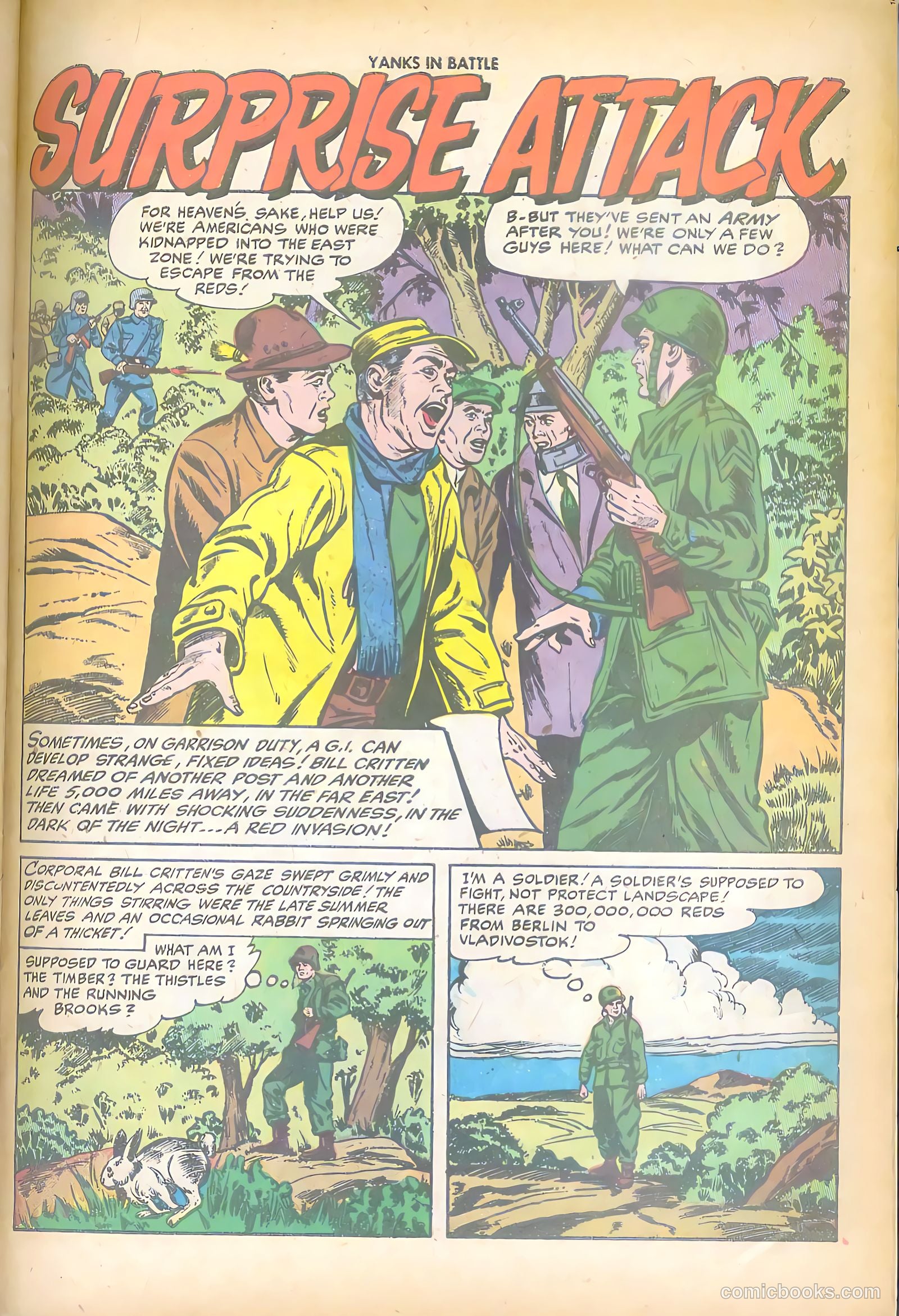Yanks in Battle #1 (1956) — page 27 of 36