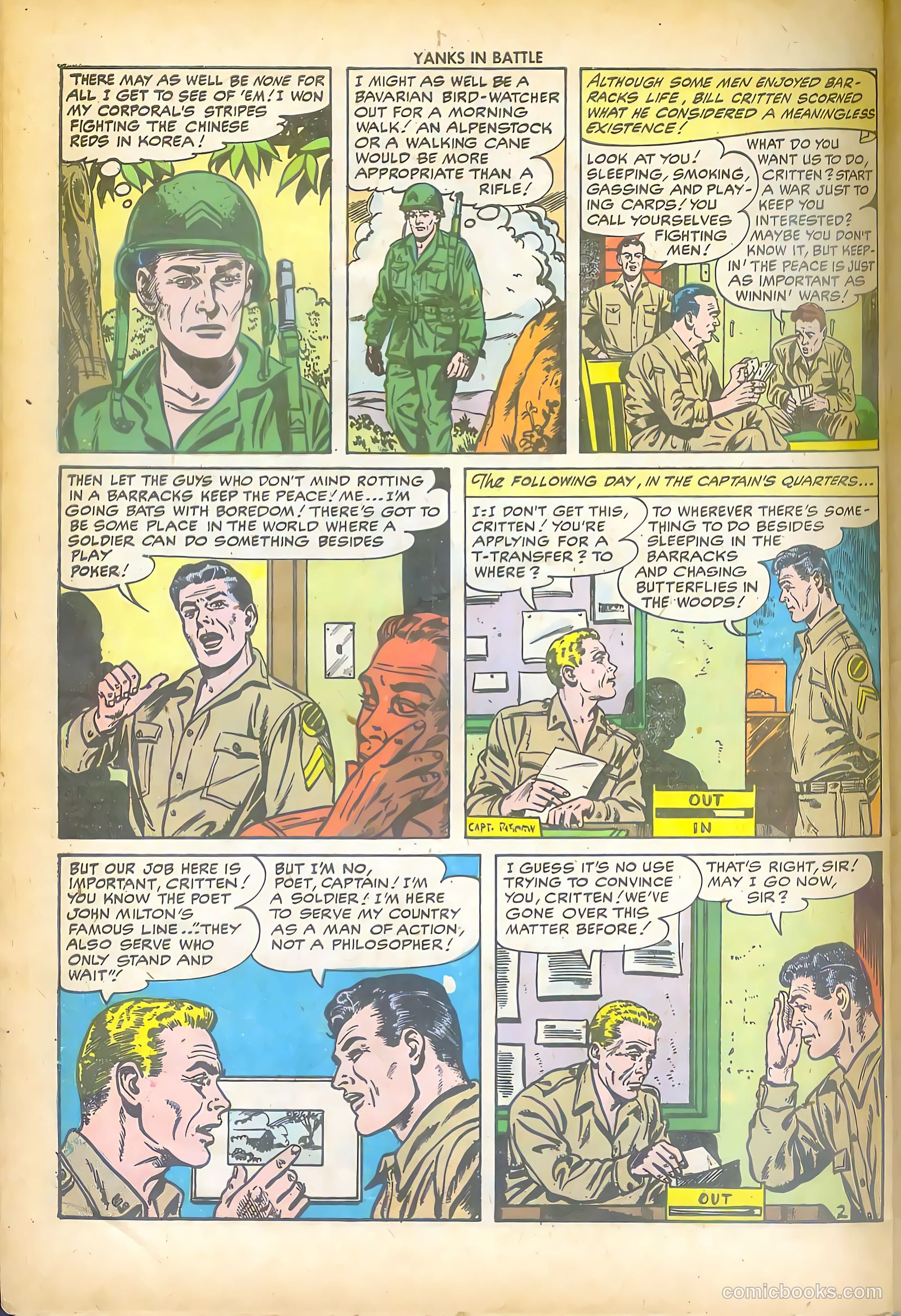 Yanks in Battle #1 (1956) — page 28 of 36