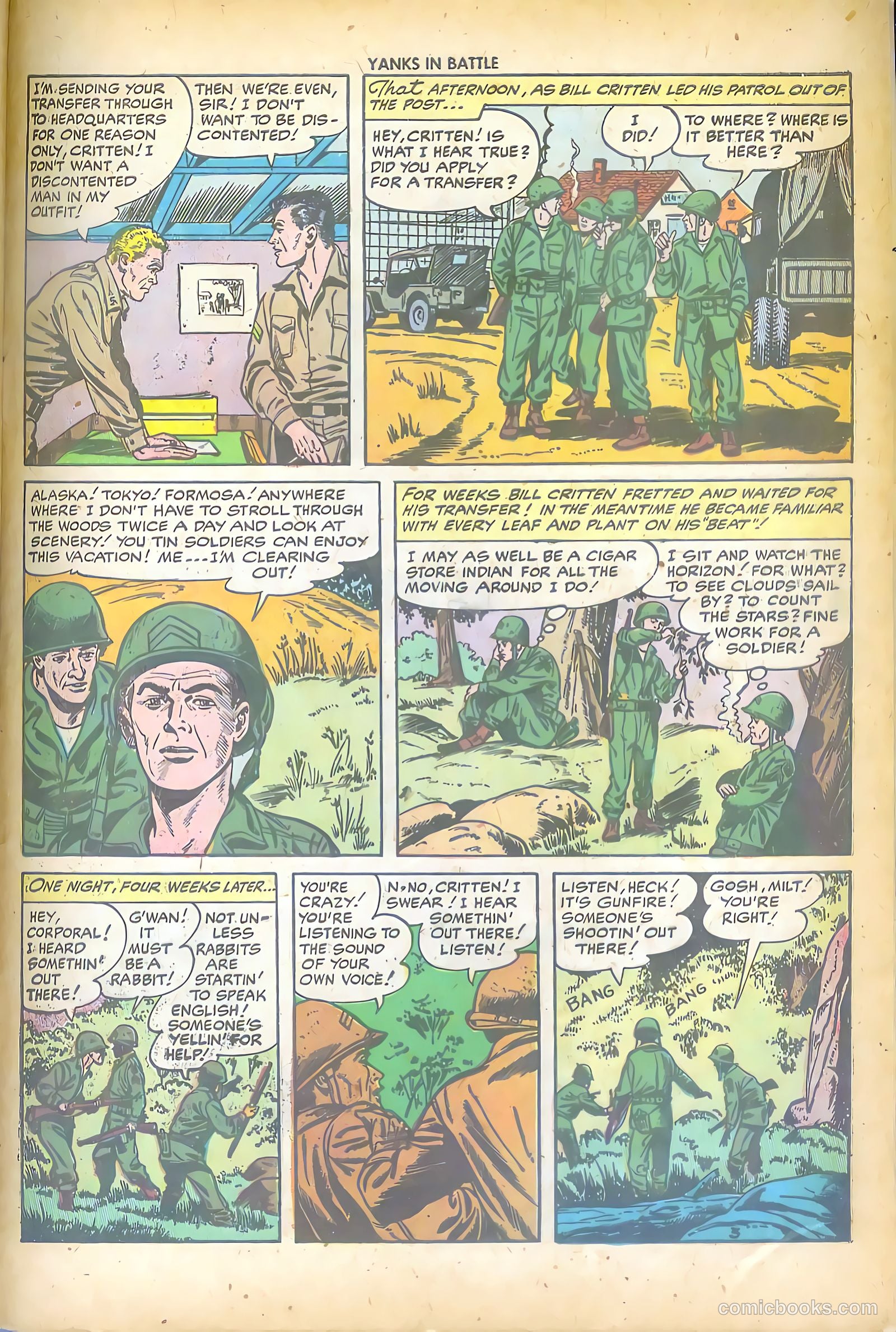 Yanks in Battle #1 (1956) — page 29 of 36