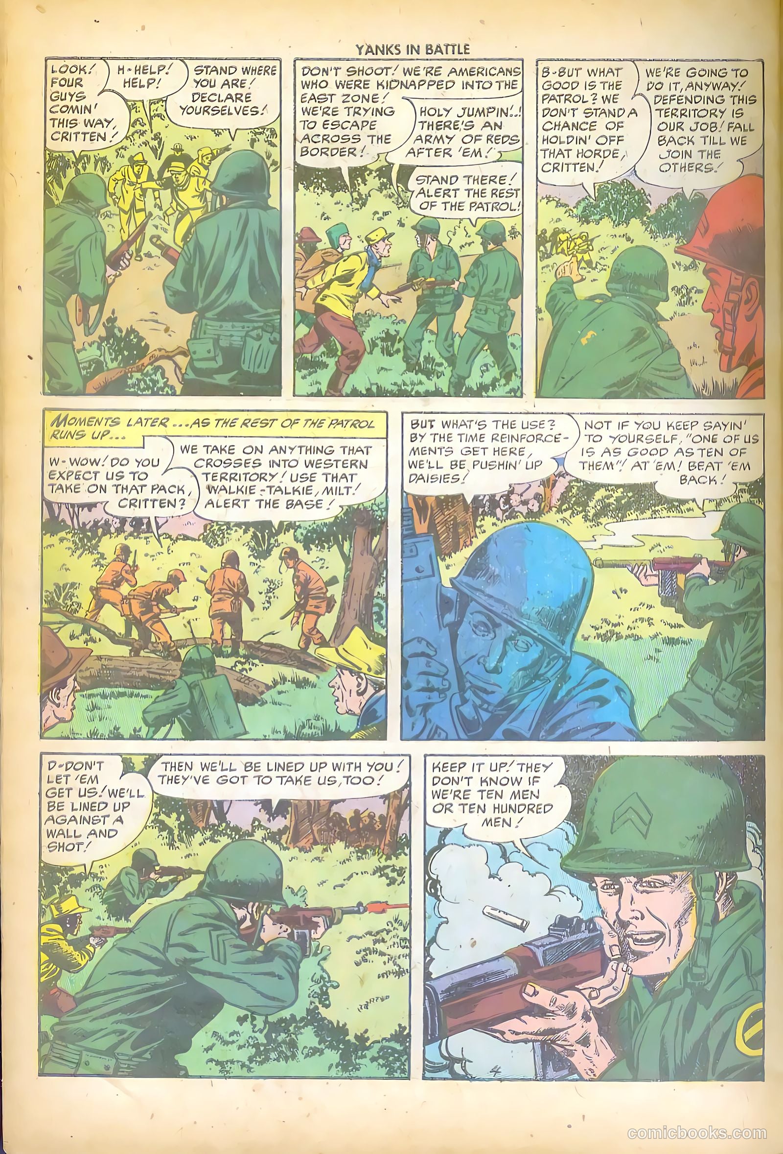 Yanks in Battle #1 (1956) — page 30 of 36