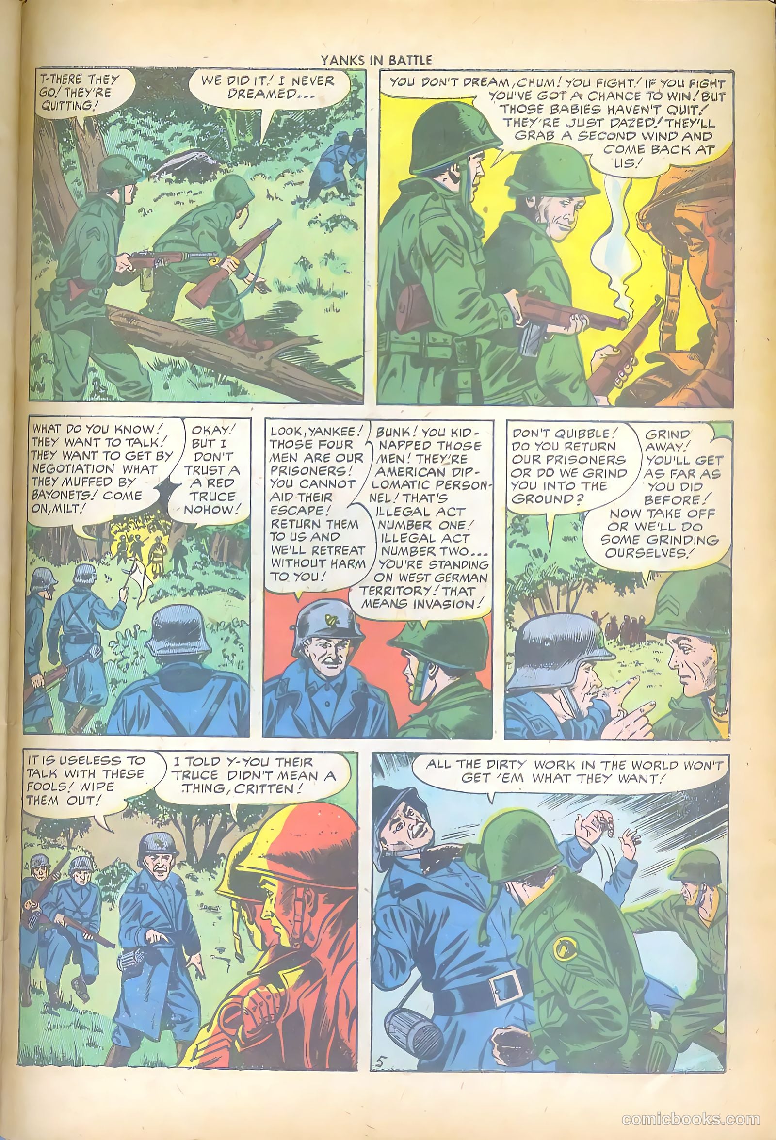 Yanks in Battle #1 (1956) — page 31 of 36