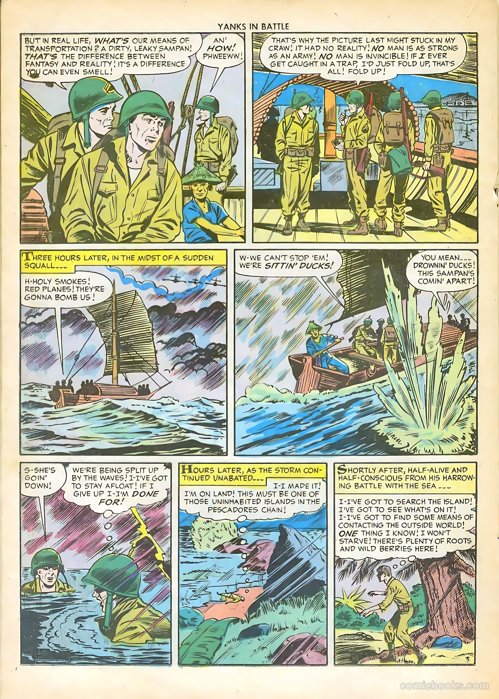 Yanks in Battle #2 (1956) — page 21 of 37
