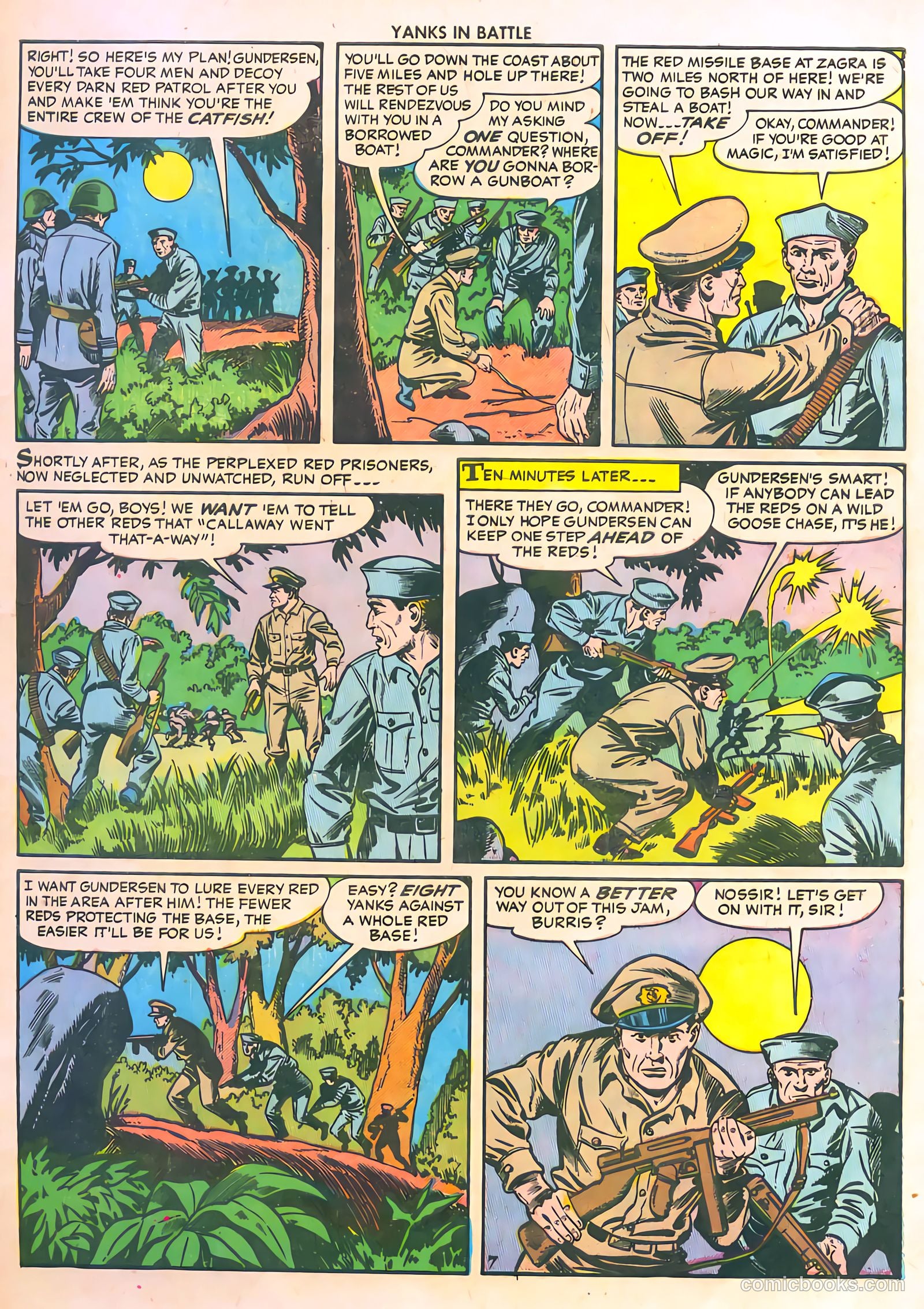 Yanks in Battle #3 (1956) — page 9 of 36