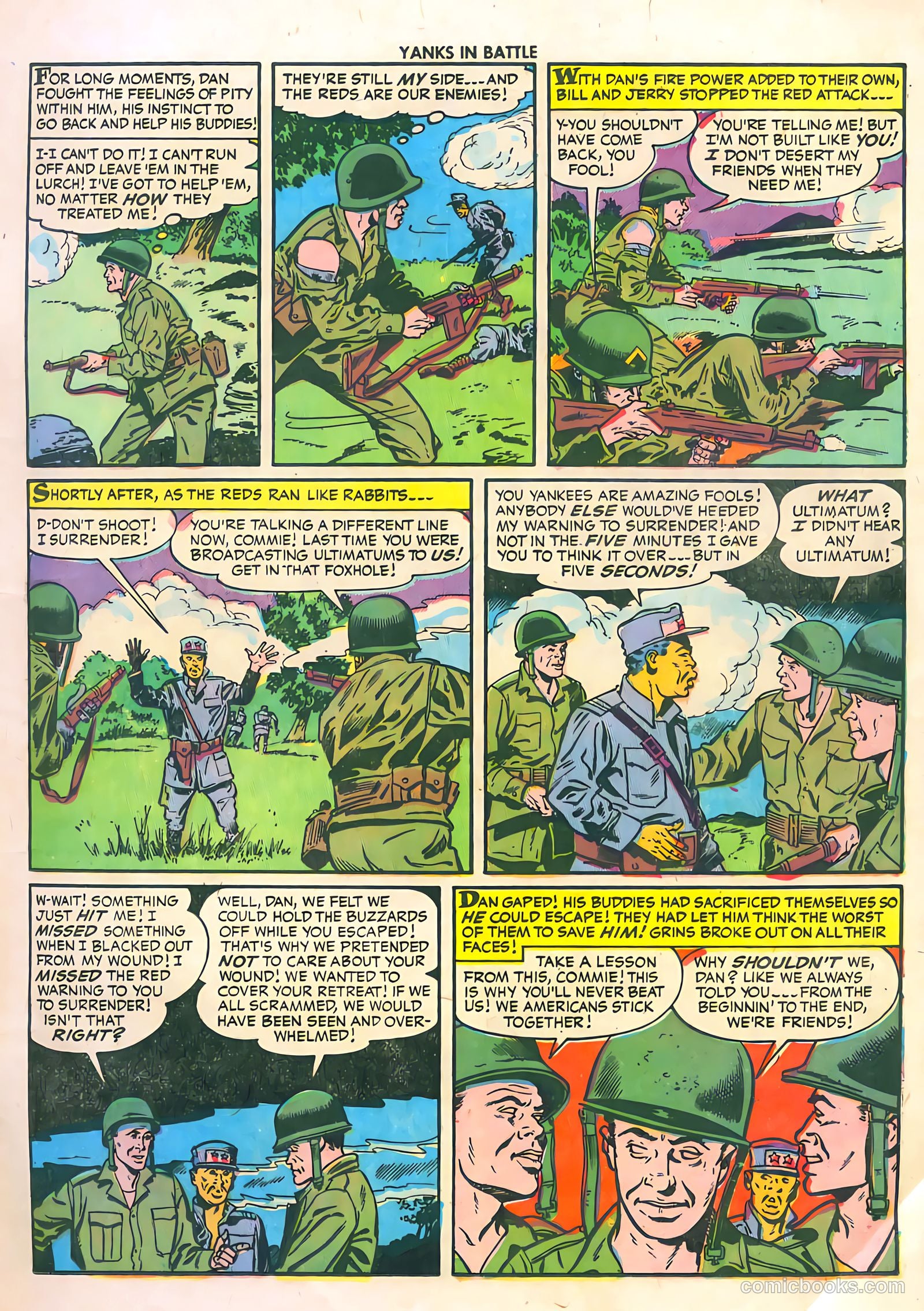 Yanks in Battle #3 (1956) — page 17 of 36