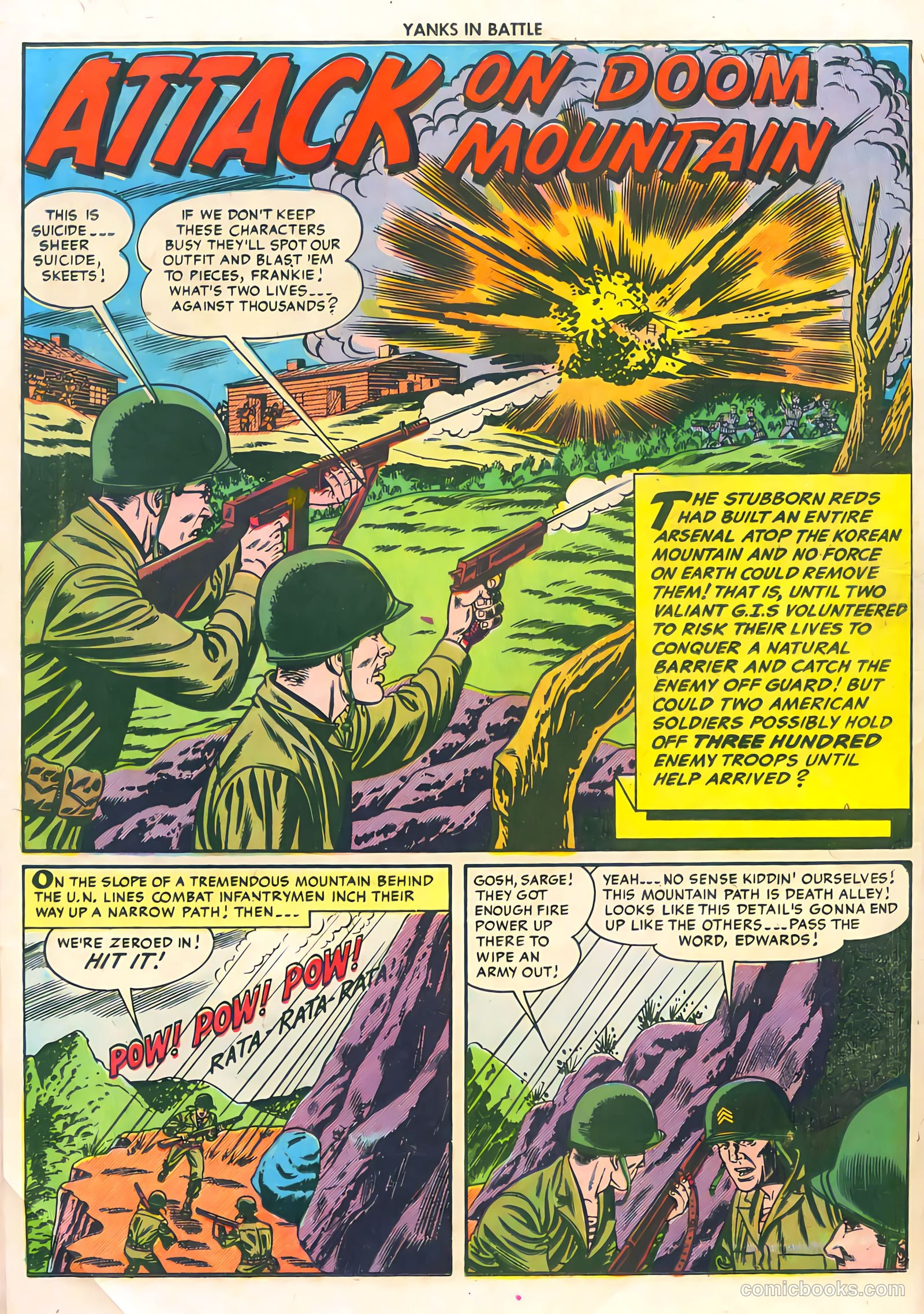 Yanks in Battle #3 (1956) — page 18 of 36