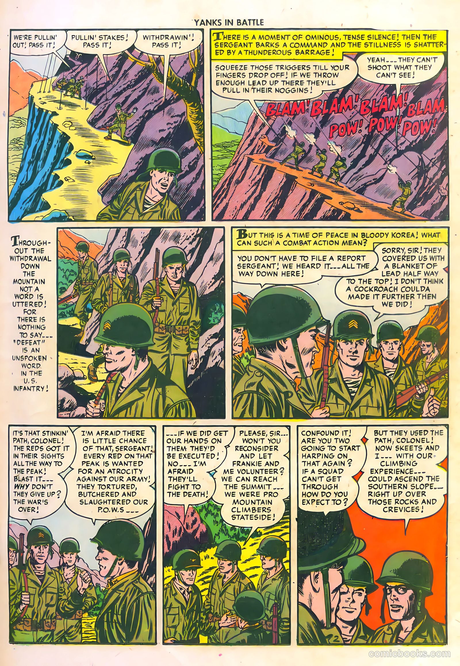 Yanks in Battle #3 (1956) — page 19 of 36