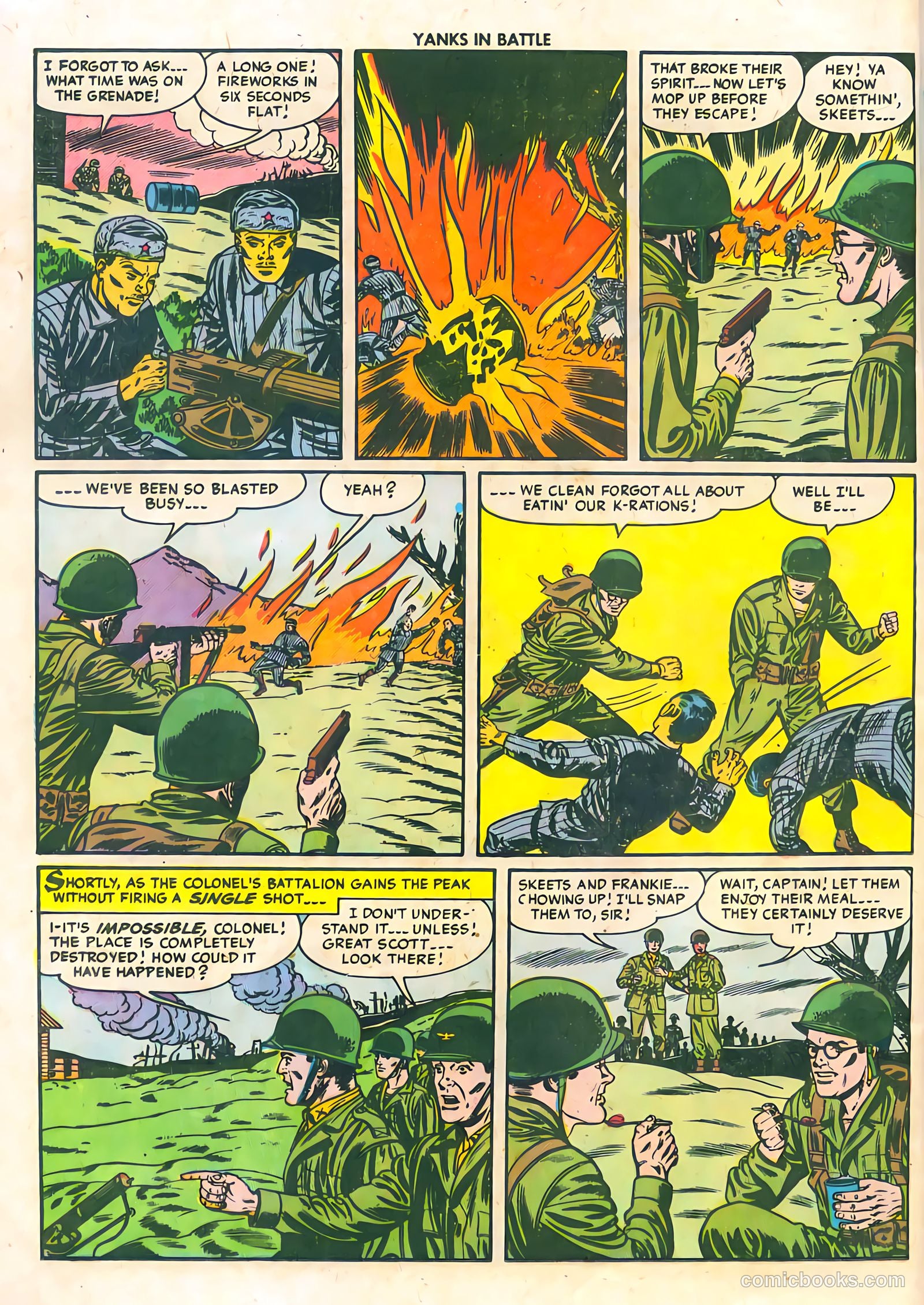Yanks in Battle #3 (1956) — page 24 of 36