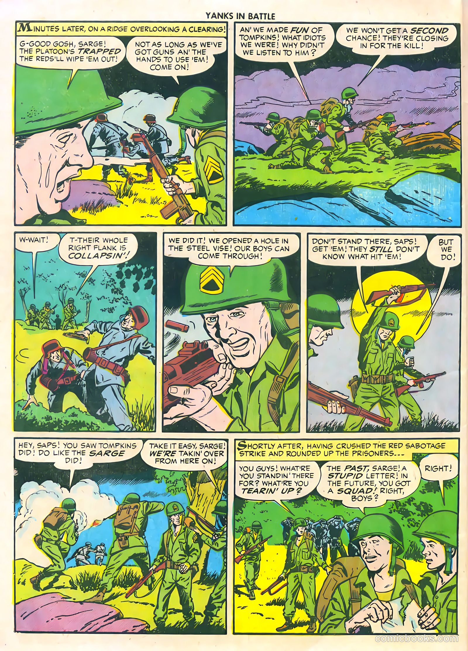 Yanks in Battle #3 (1956) — page 32 of 36