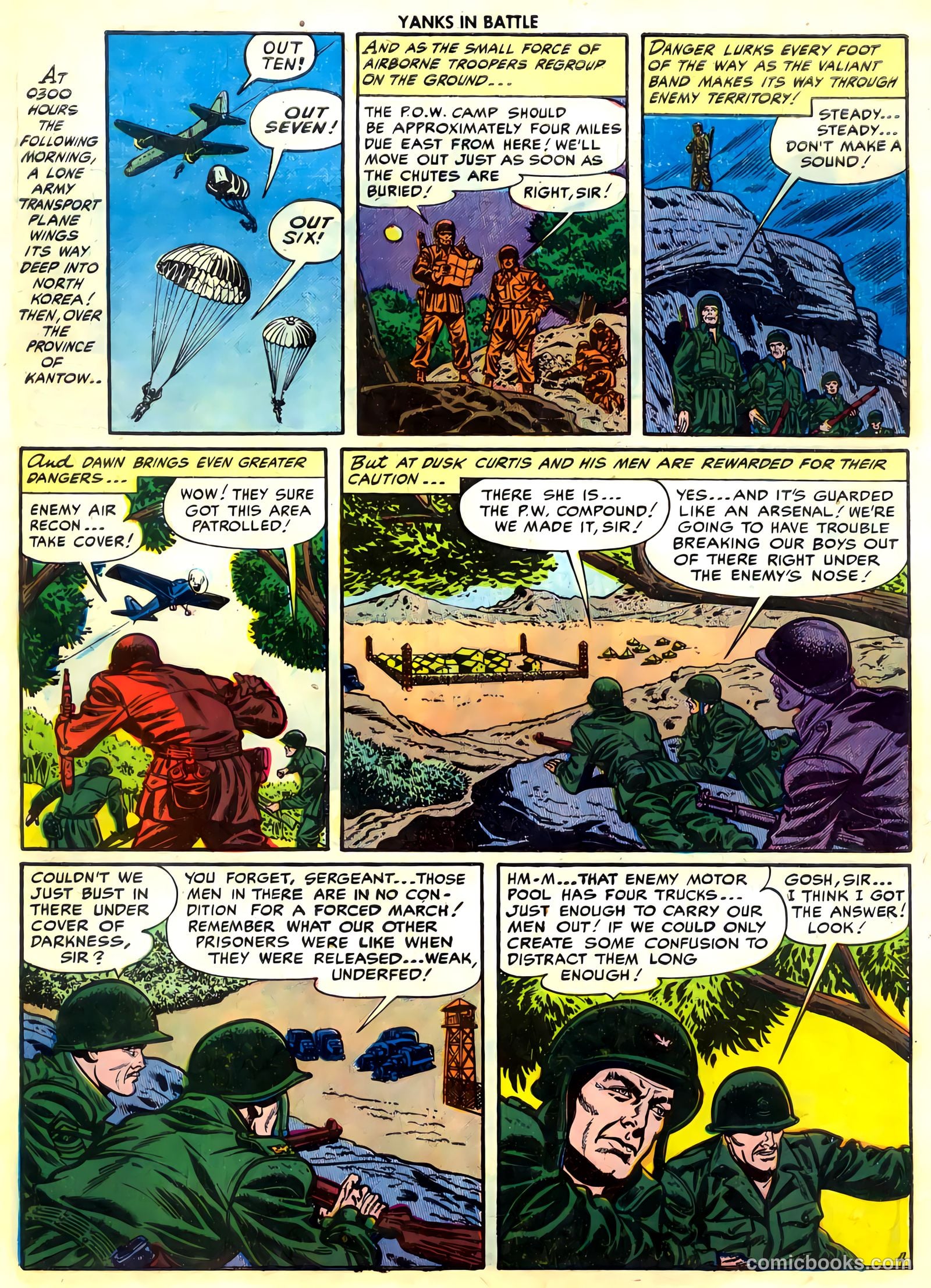 Yanks in Battle #4 (1956) — page 6 of 36