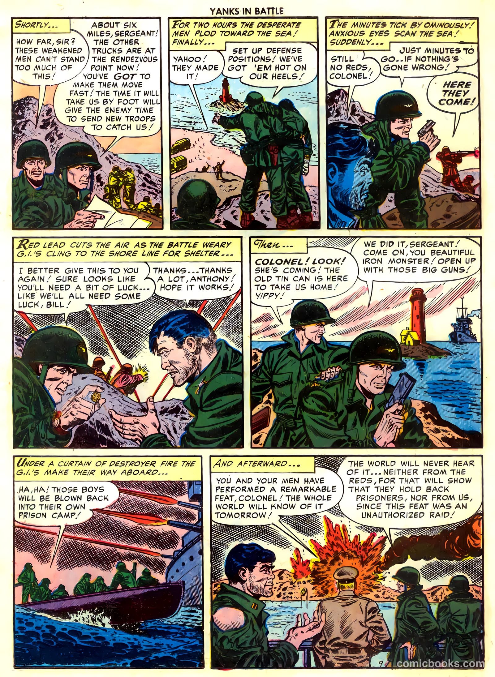 Yanks in Battle #4 (1956) — page 11 of 36