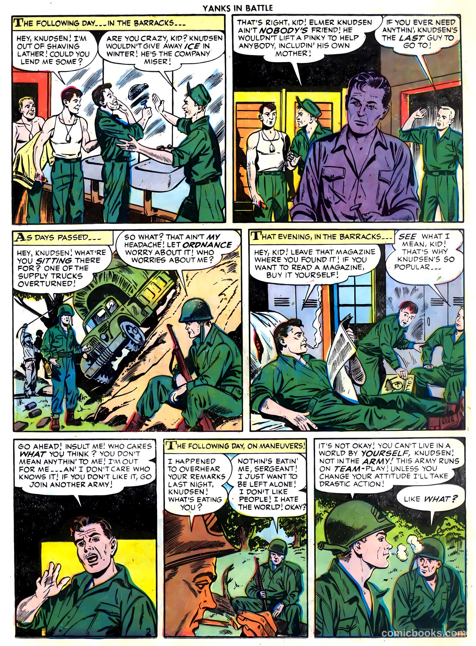 Yanks in Battle #4 (1956) — page 13 of 36