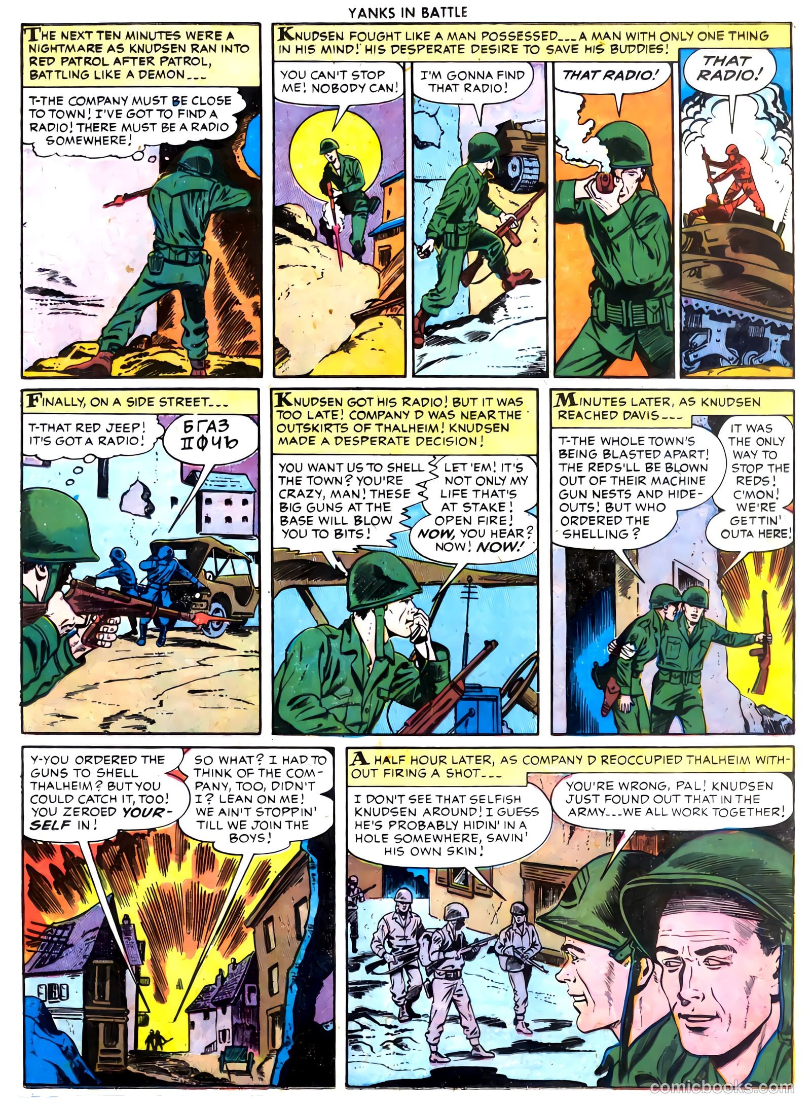 Yanks in Battle #4 (1956) — page 17 of 36
