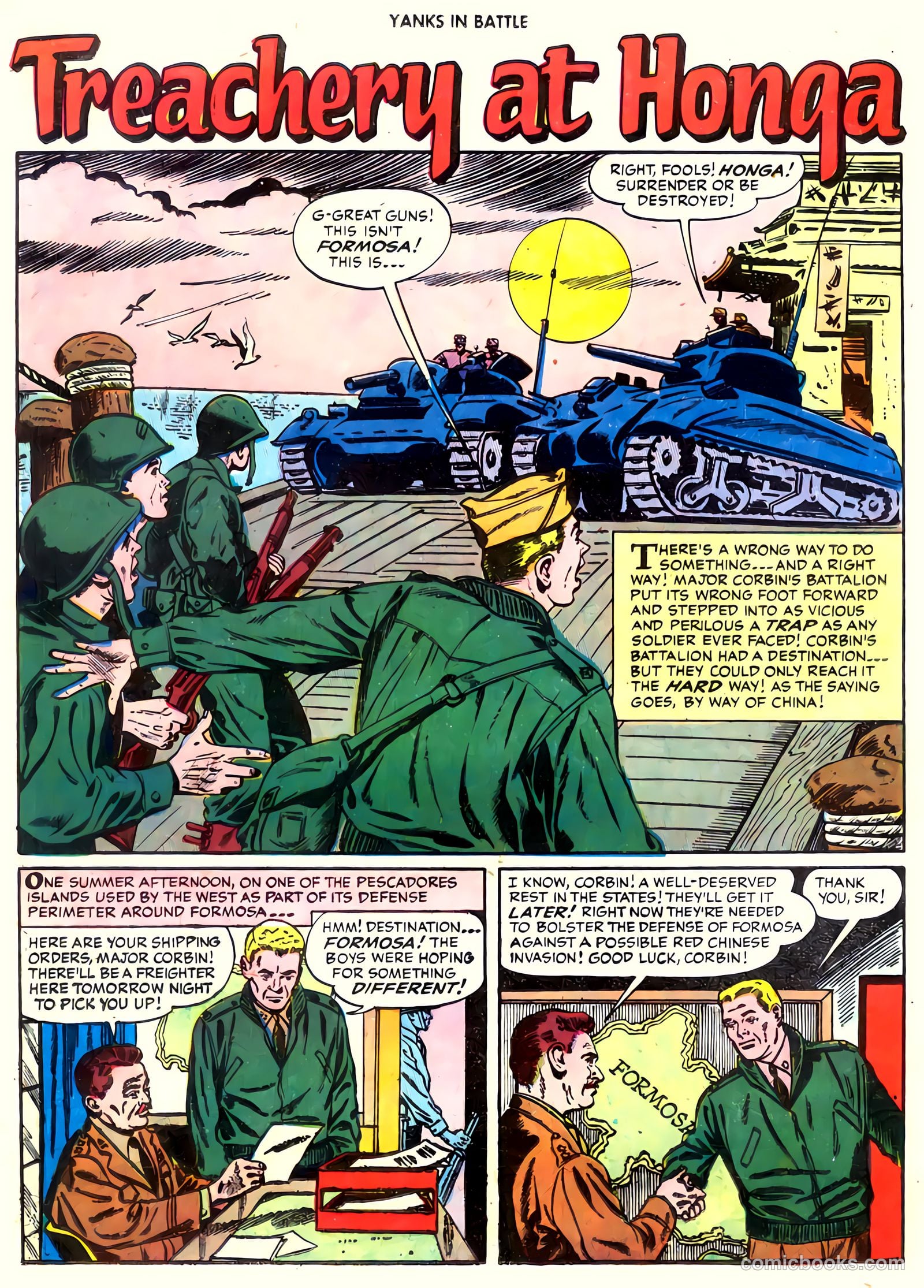 Yanks in Battle #4 (1956) — page 18 of 36