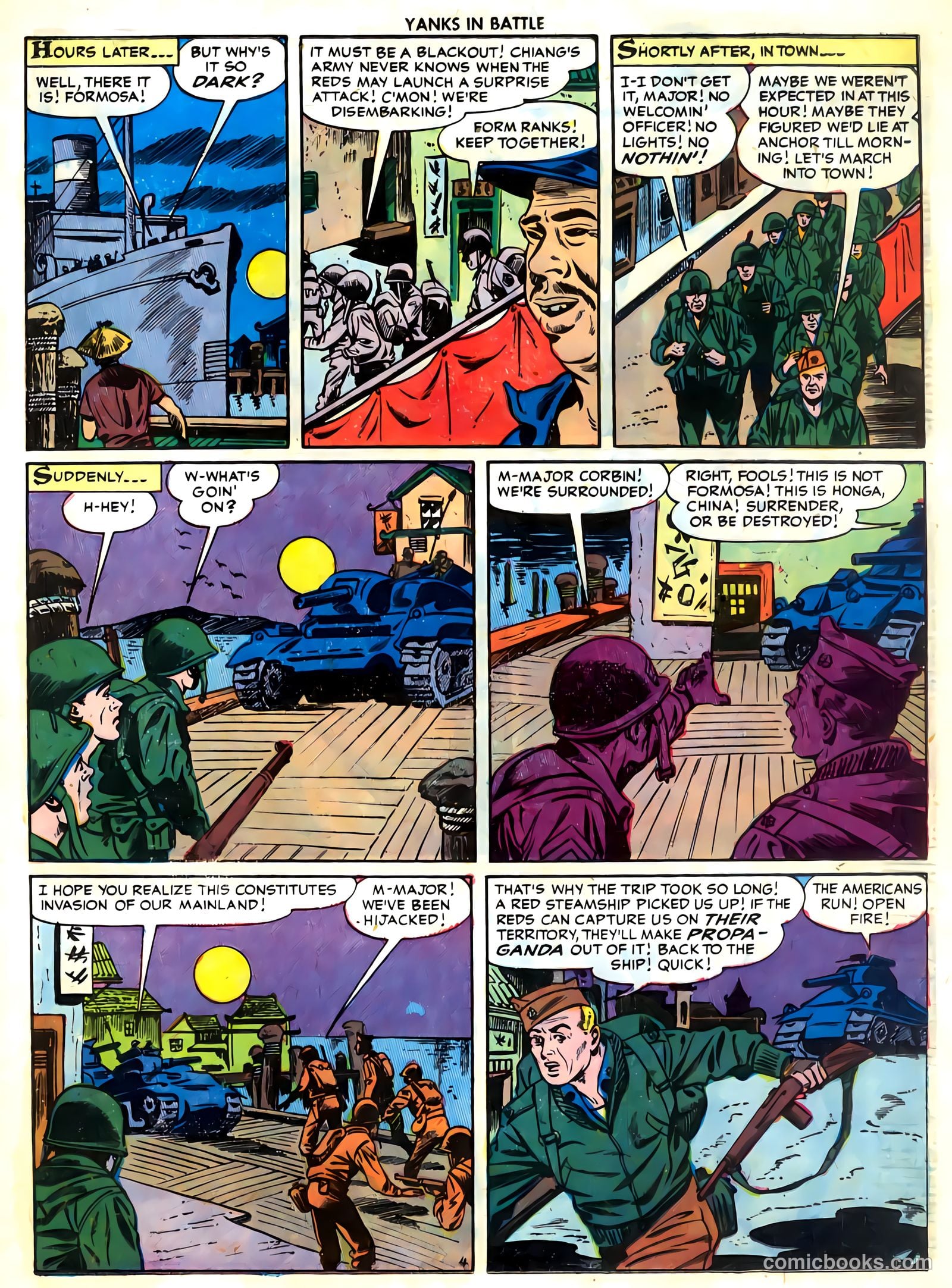Yanks in Battle #4 (1956) — page 21 of 36