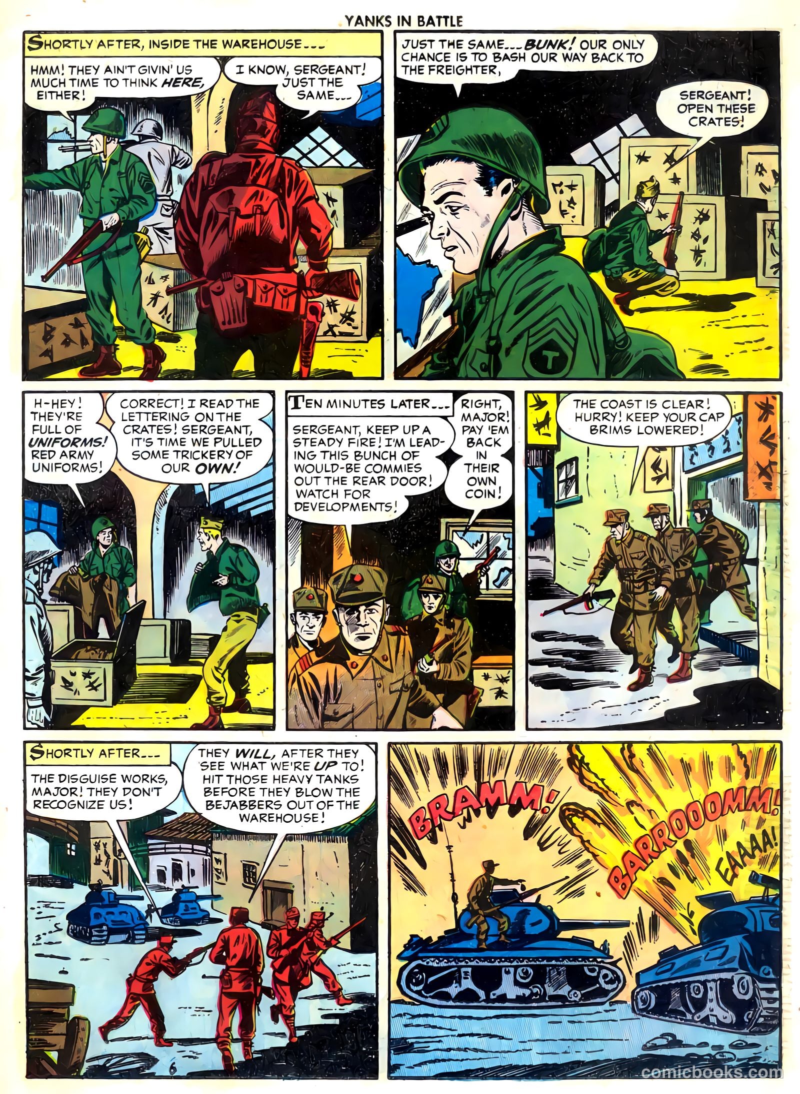 Yanks in Battle #4 (1956) — page 23 of 36