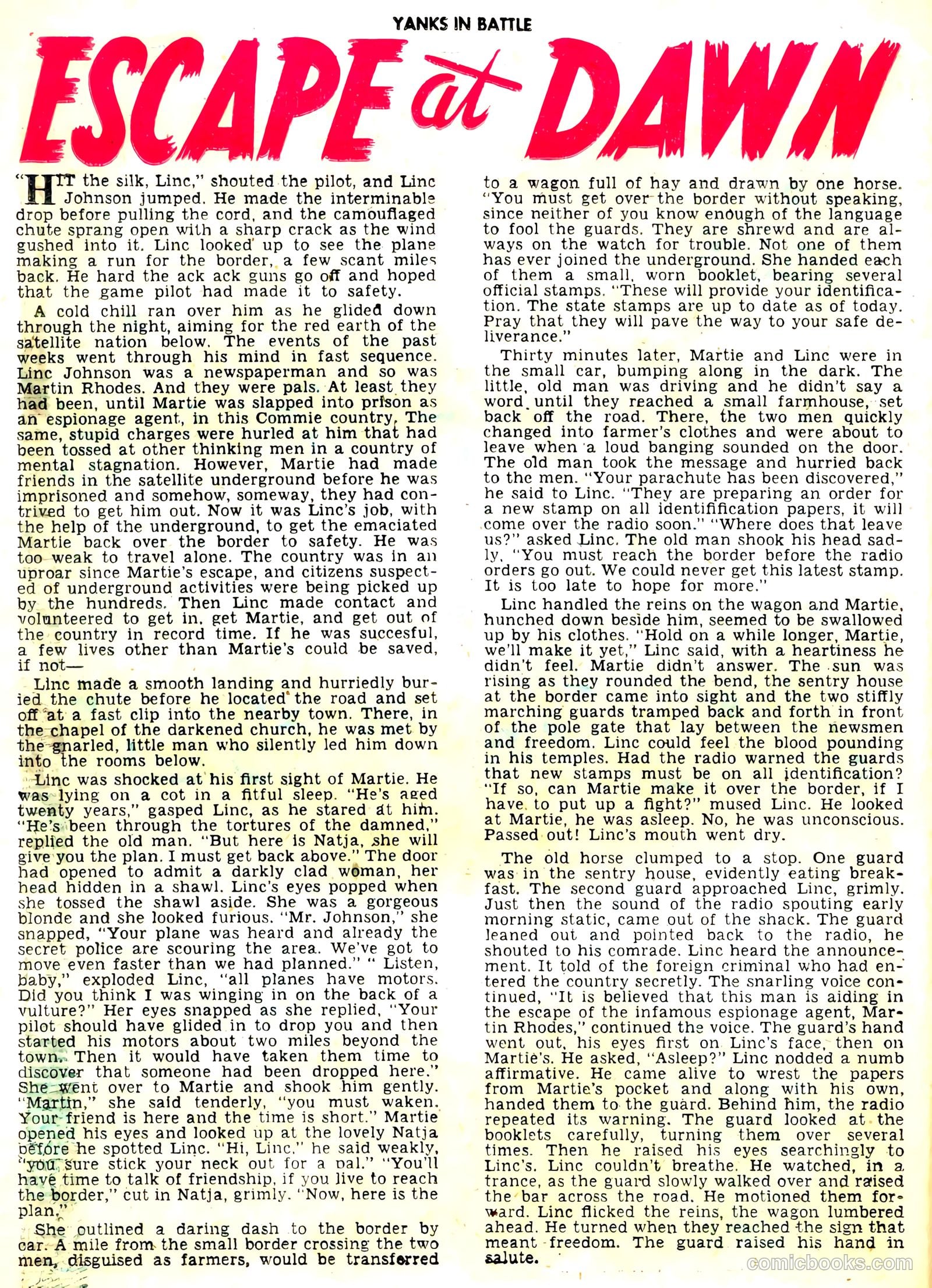 Yanks in Battle #4 (1956) — page 26 of 36