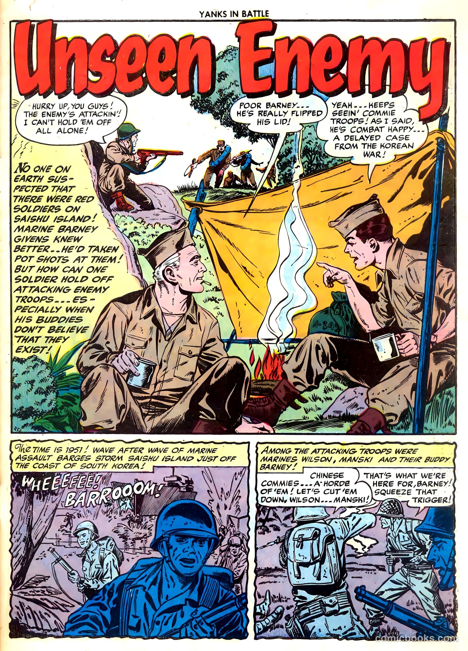 Yanks in Battle #4 (1956) — page 27 of 36