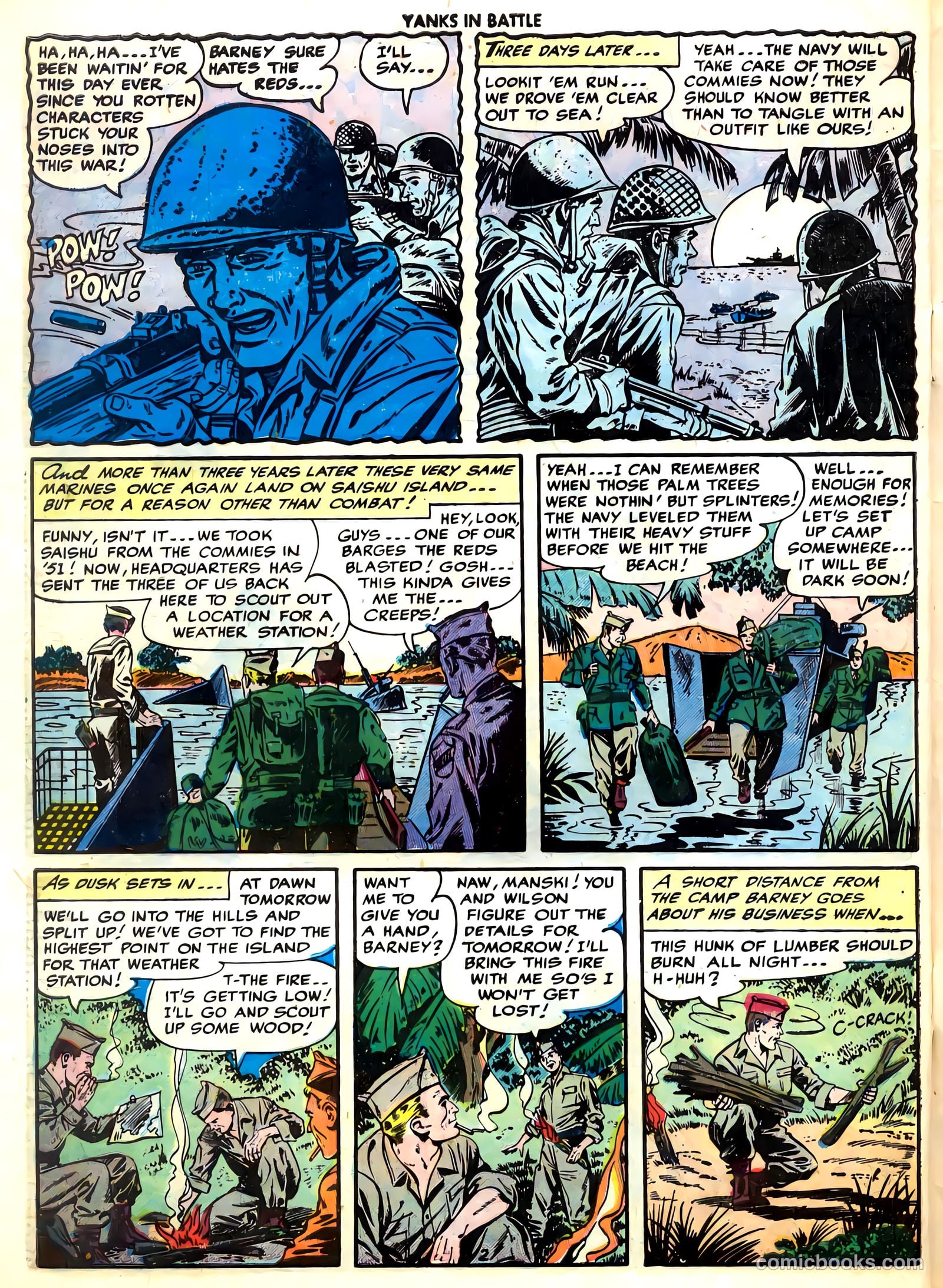 Yanks in Battle #4 (1956) — page 28 of 36