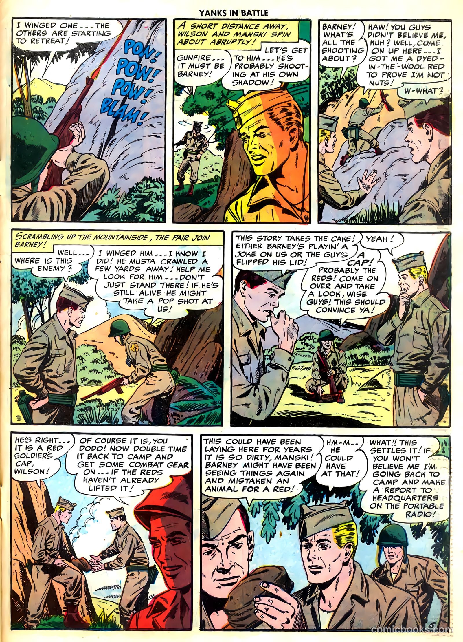 Yanks in Battle #4 (1956) — page 31 of 36