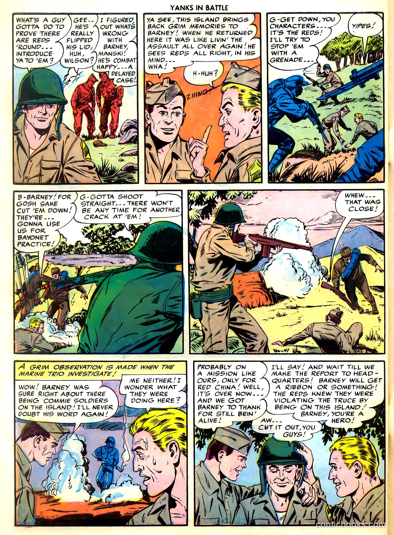 Yanks in Battle #4 (1956) — page 32 of 36