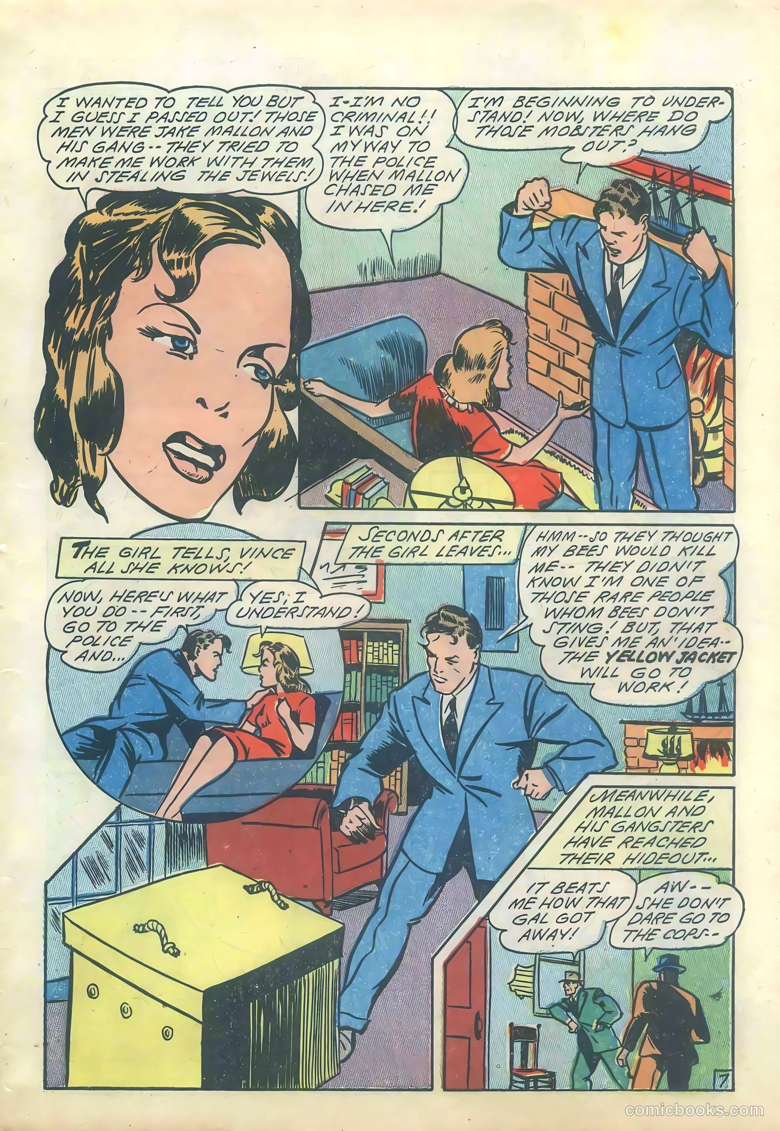 Yellowjacket Comics #1 (1944) — page 9 of 52