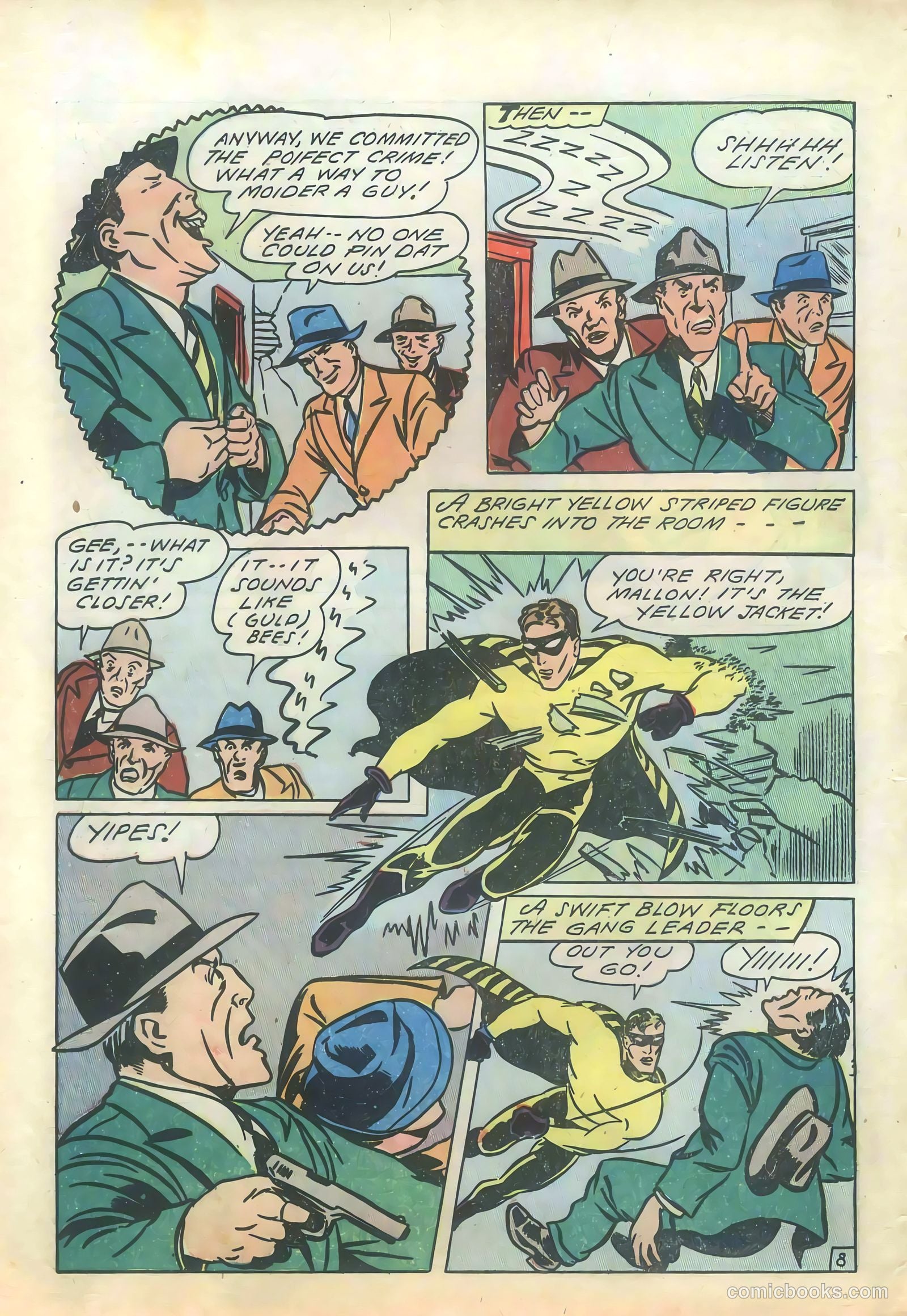 Yellowjacket Comics #1 (1944) — page 10 of 52