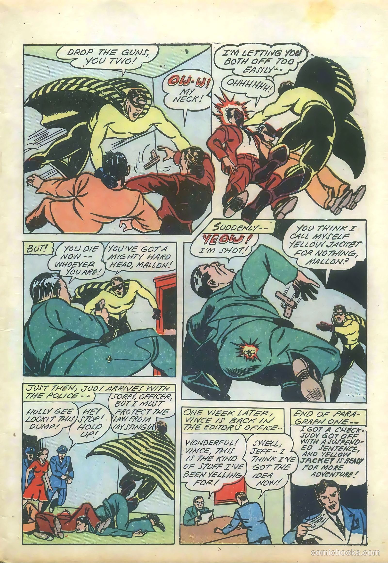 Yellowjacket Comics #1 (1944) — page 11 of 52