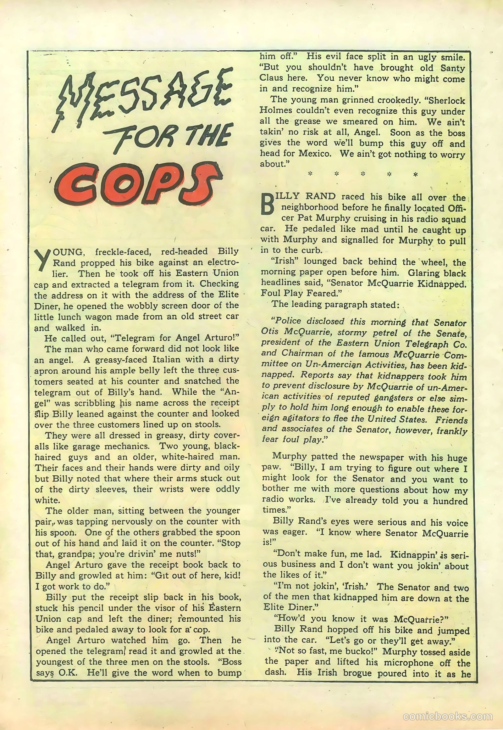 Yellowjacket Comics #1 (1944) — page 20 of 52