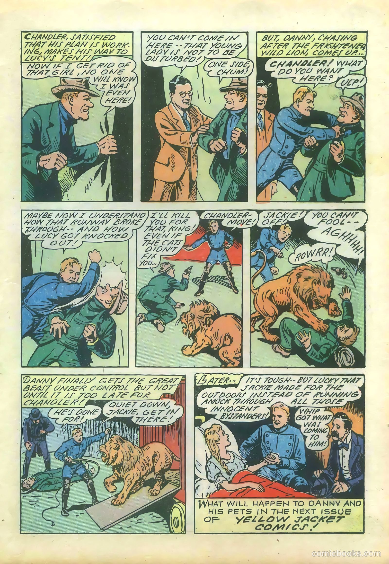 Yellowjacket Comics #1 (1944) — page 35 of 52