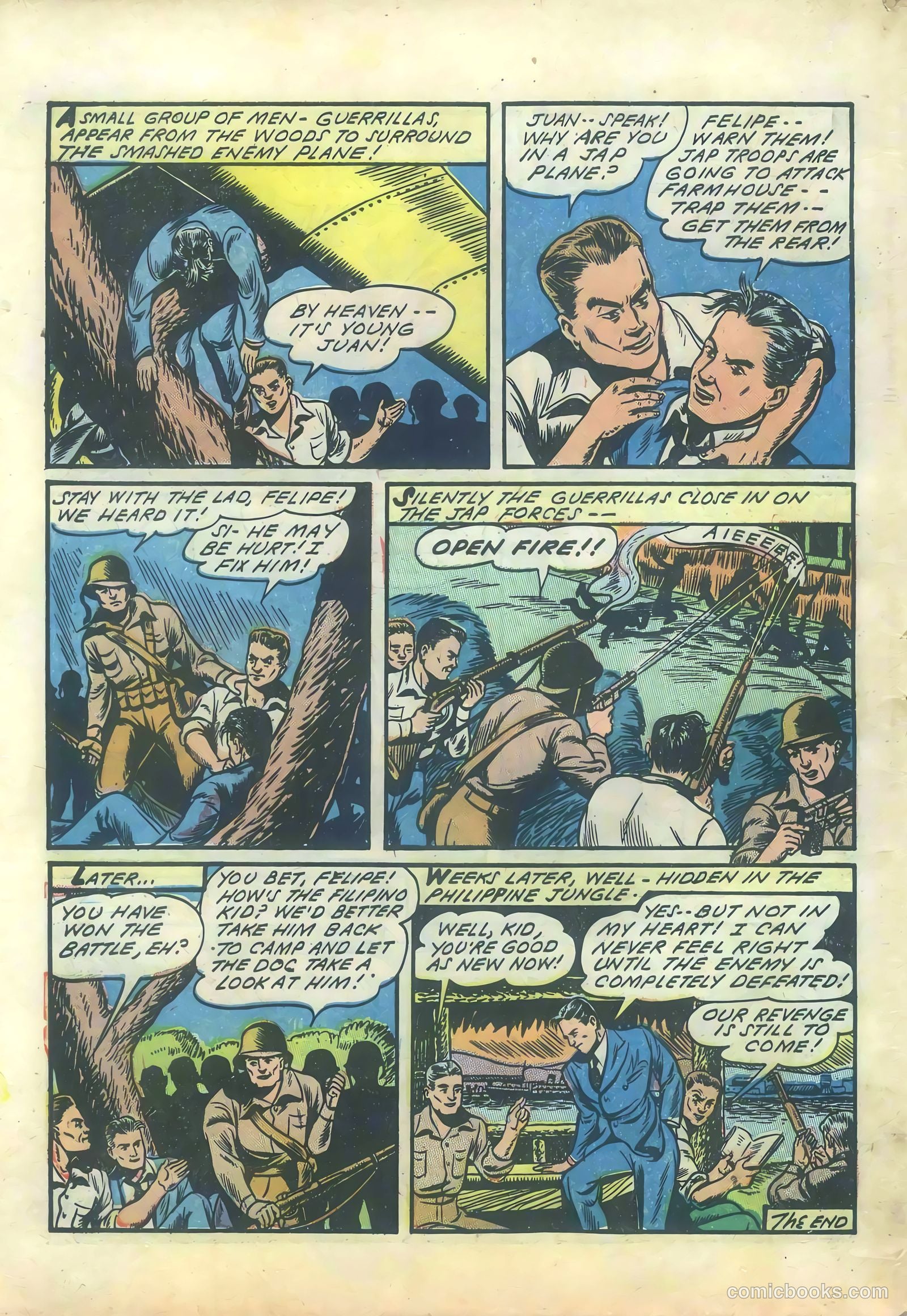 Yellowjacket Comics #1 (1944) — page 50 of 52