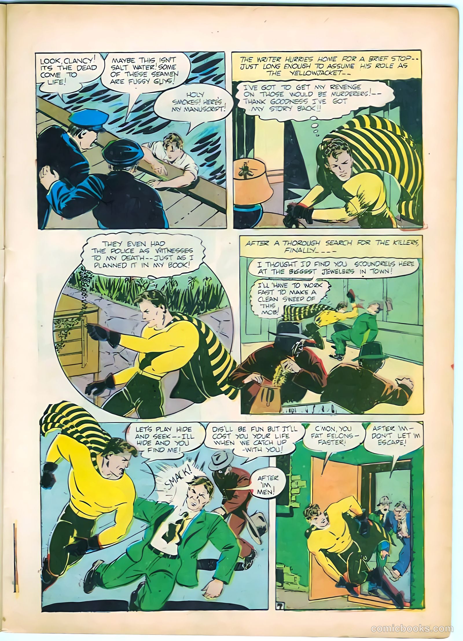 Yellowjacket Comics #4 (1944) — page 9 of 52