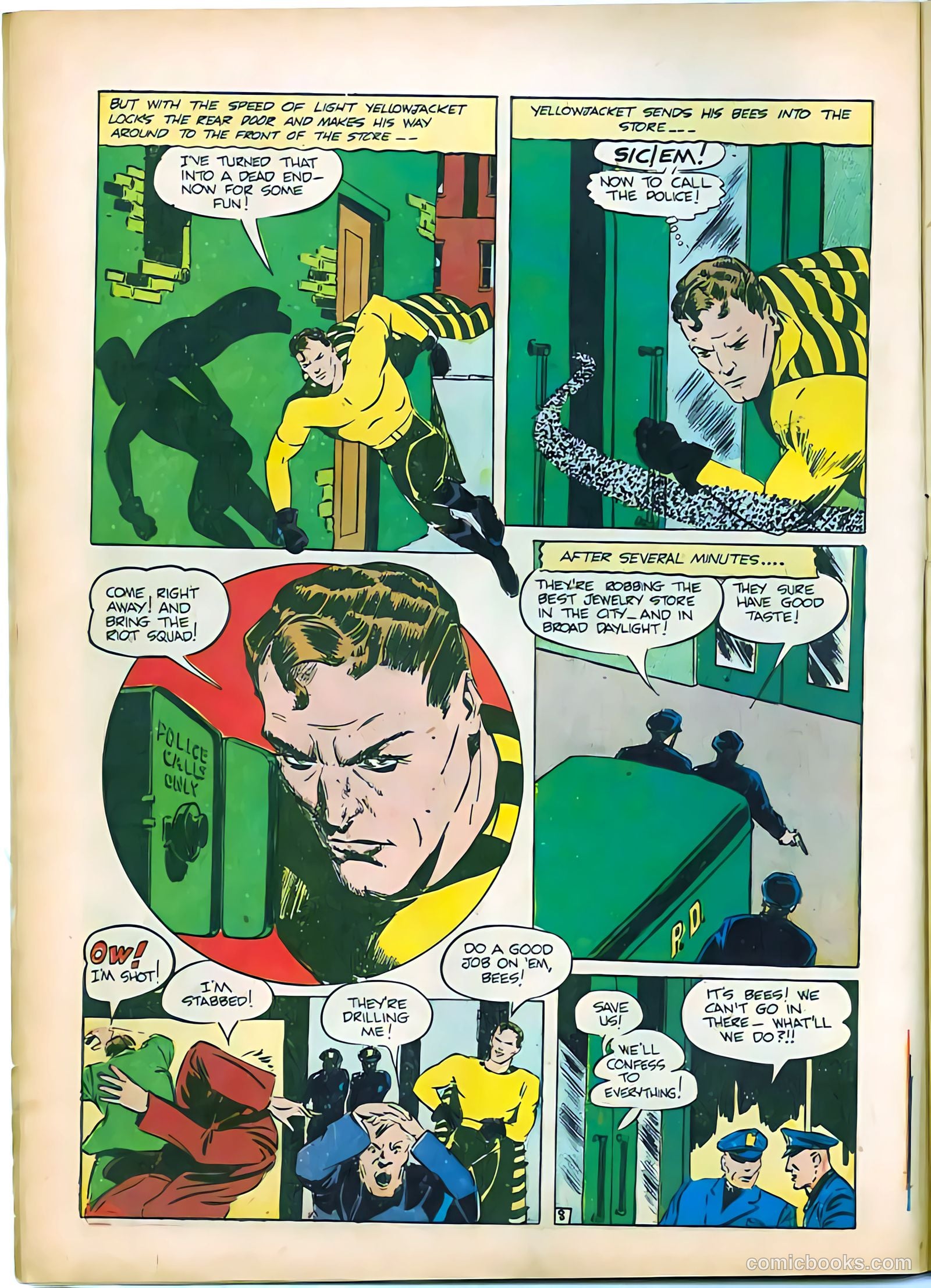 Yellowjacket Comics #4 (1944) — page 10 of 52