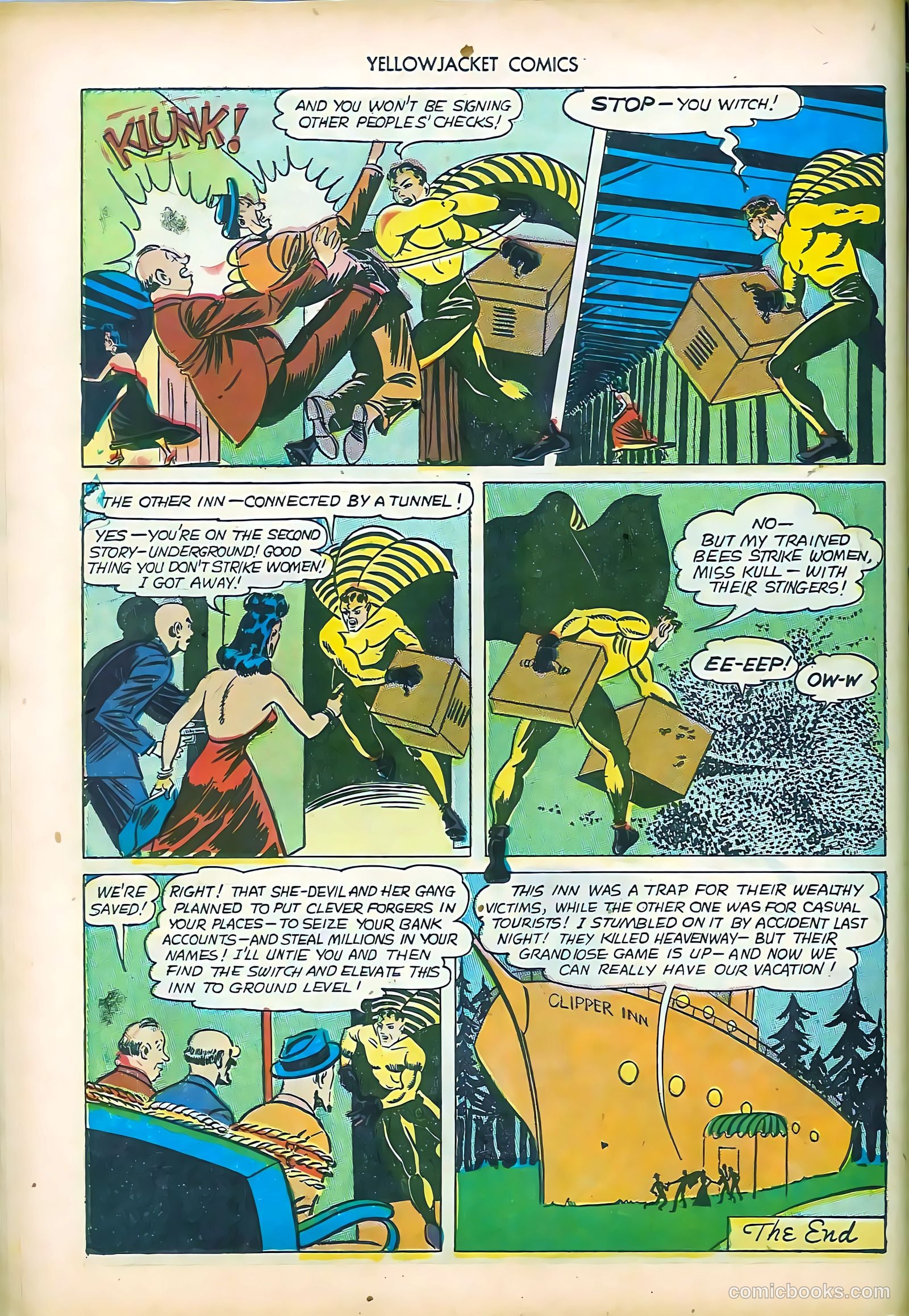 Yellowjacket Comics #5 (1945) — page 20 of 52