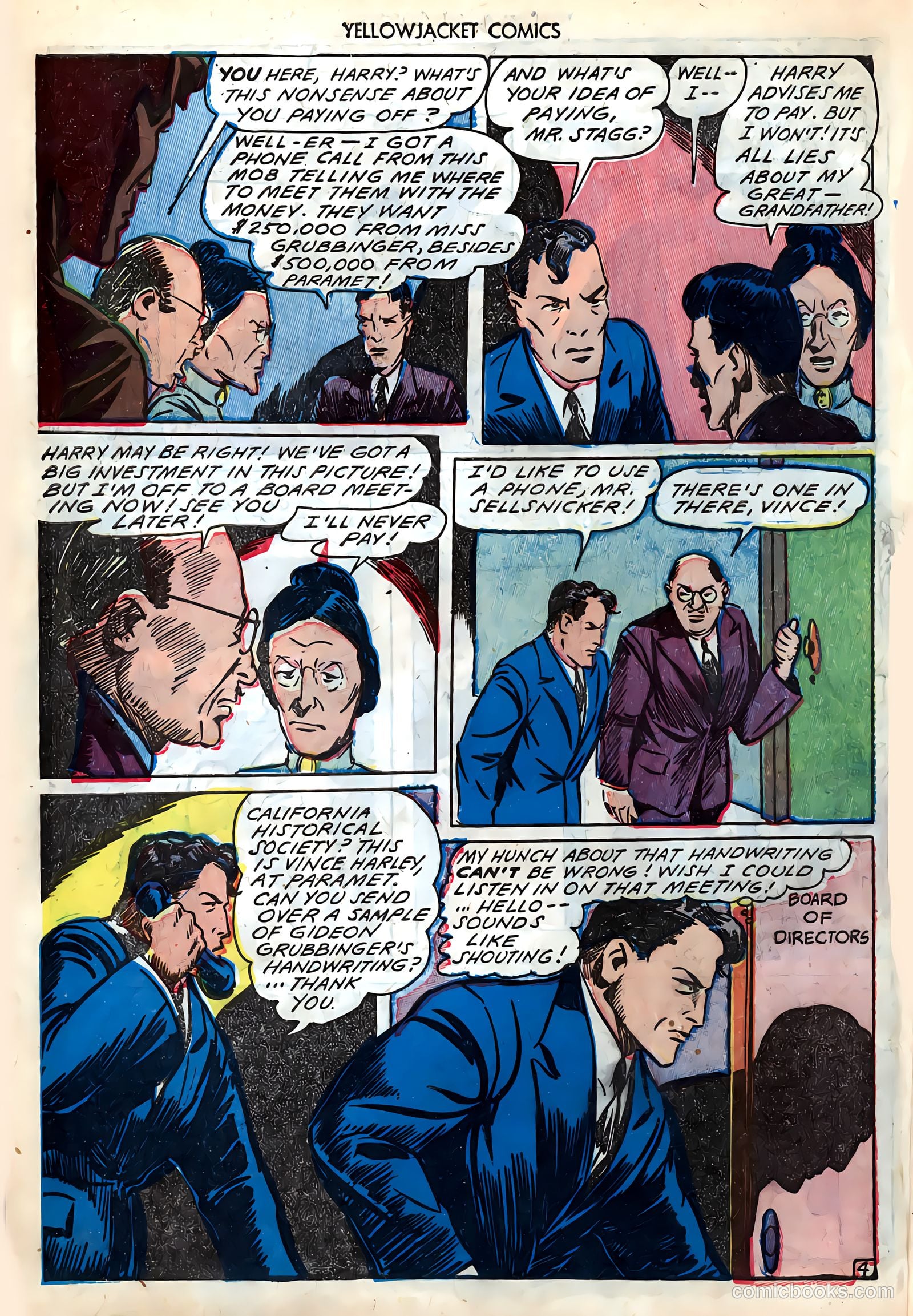 Yellowjacket Comics #6 (1945) — page 6 of 52