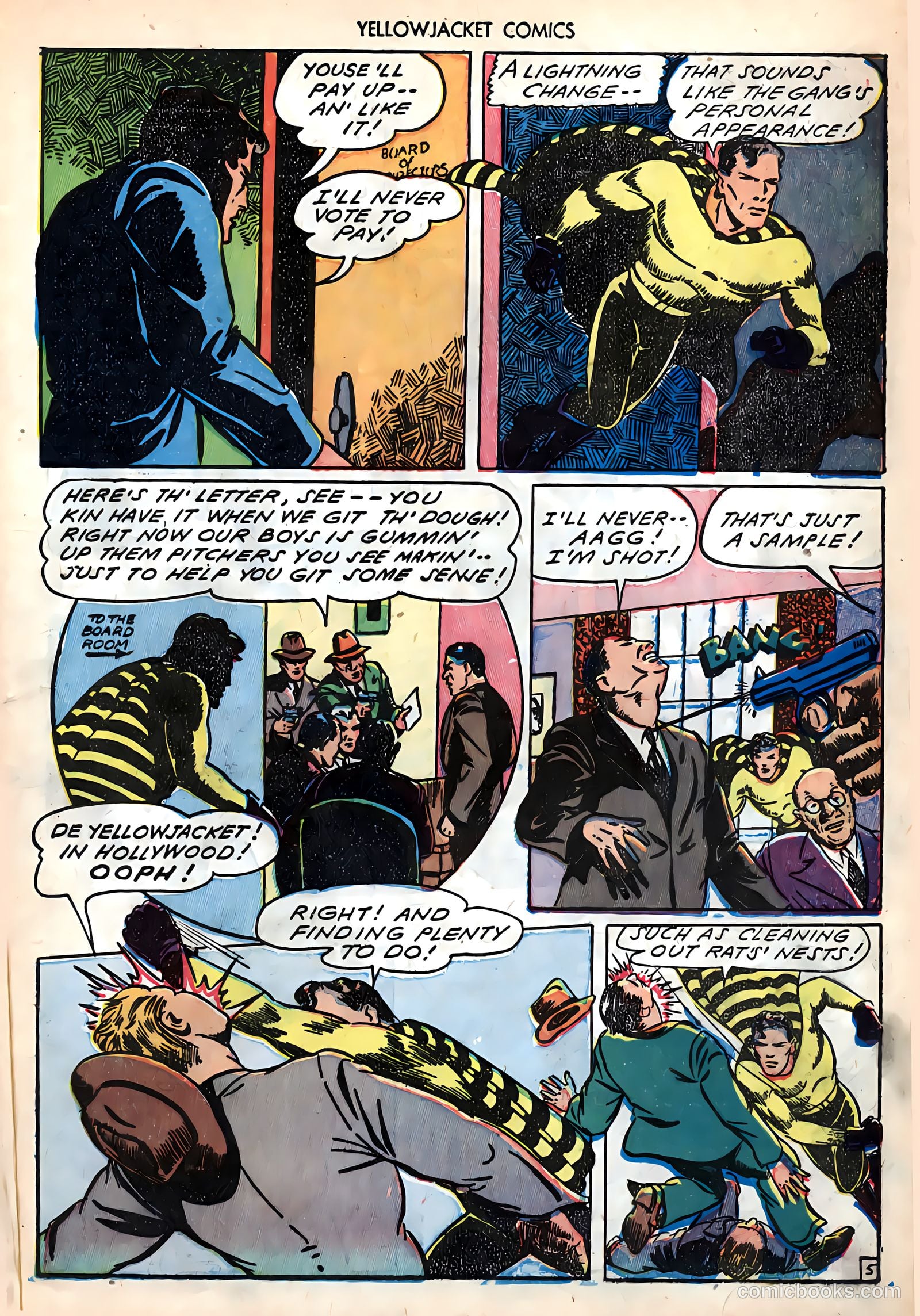 Yellowjacket Comics #6 (1945) — page 7 of 52