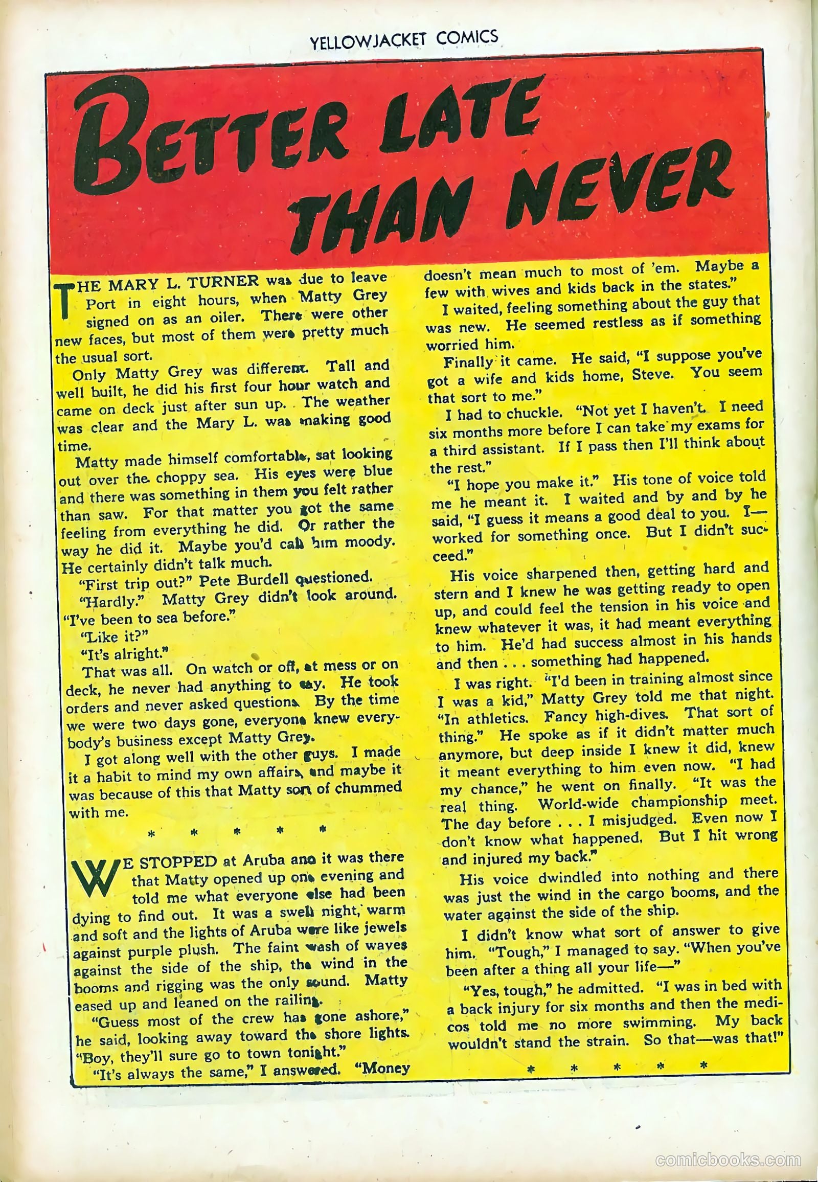 Yellowjacket Comics #7 (1946) — page 28 of 52