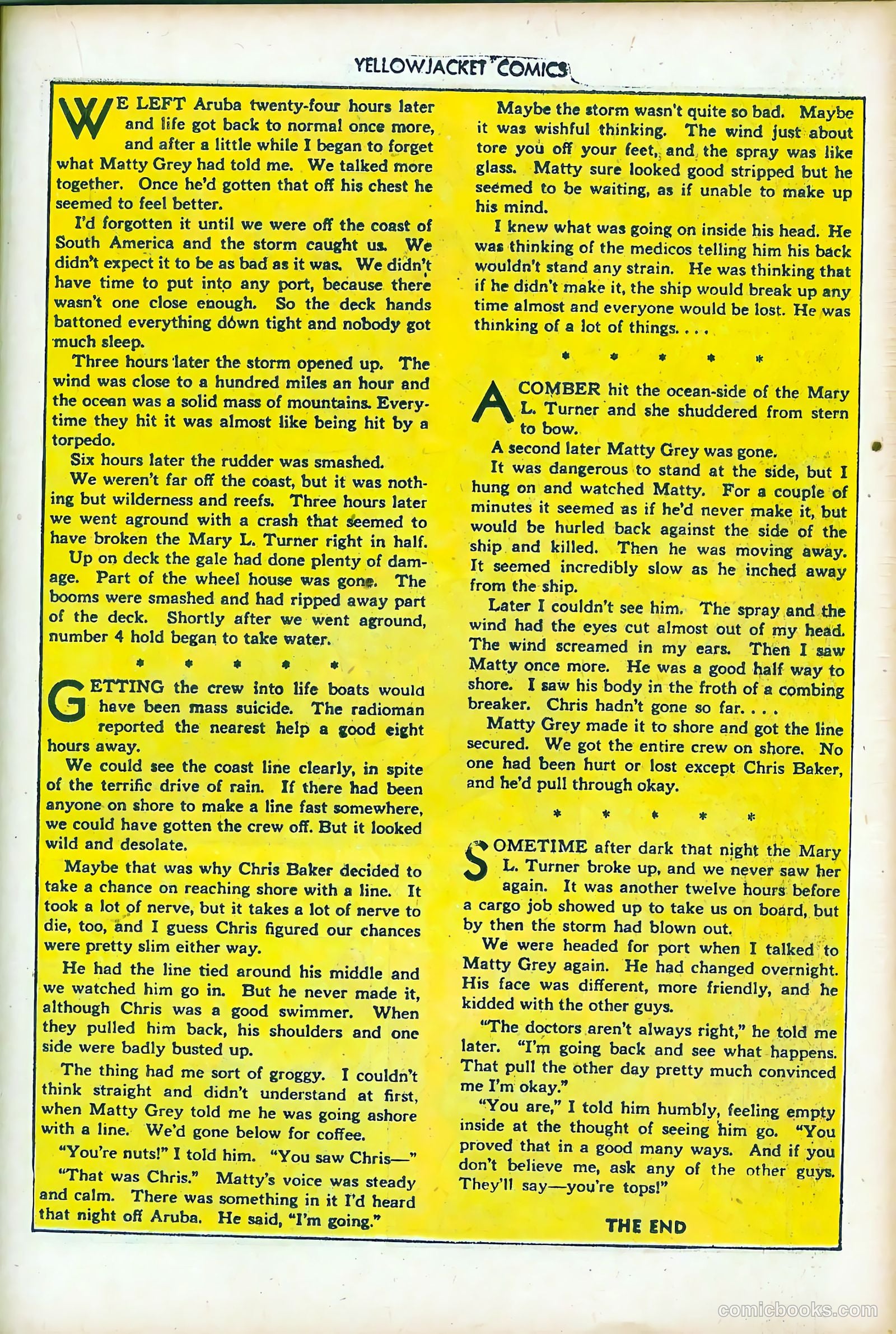 Yellowjacket Comics #7 (1946) — page 29 of 52