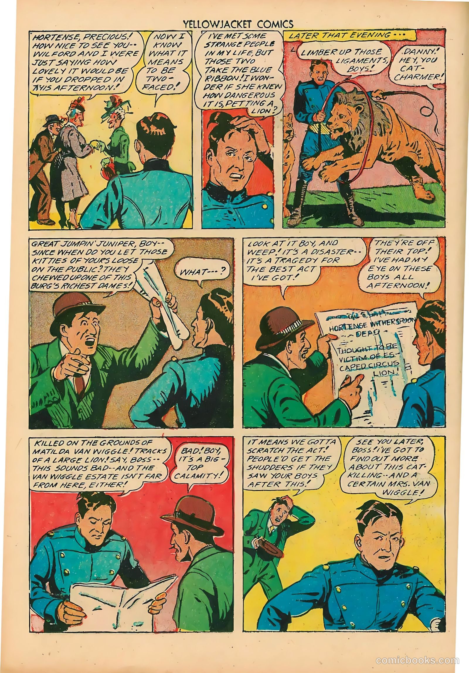 Yellowjacket Comics #7 (1946) — page 32 of 52